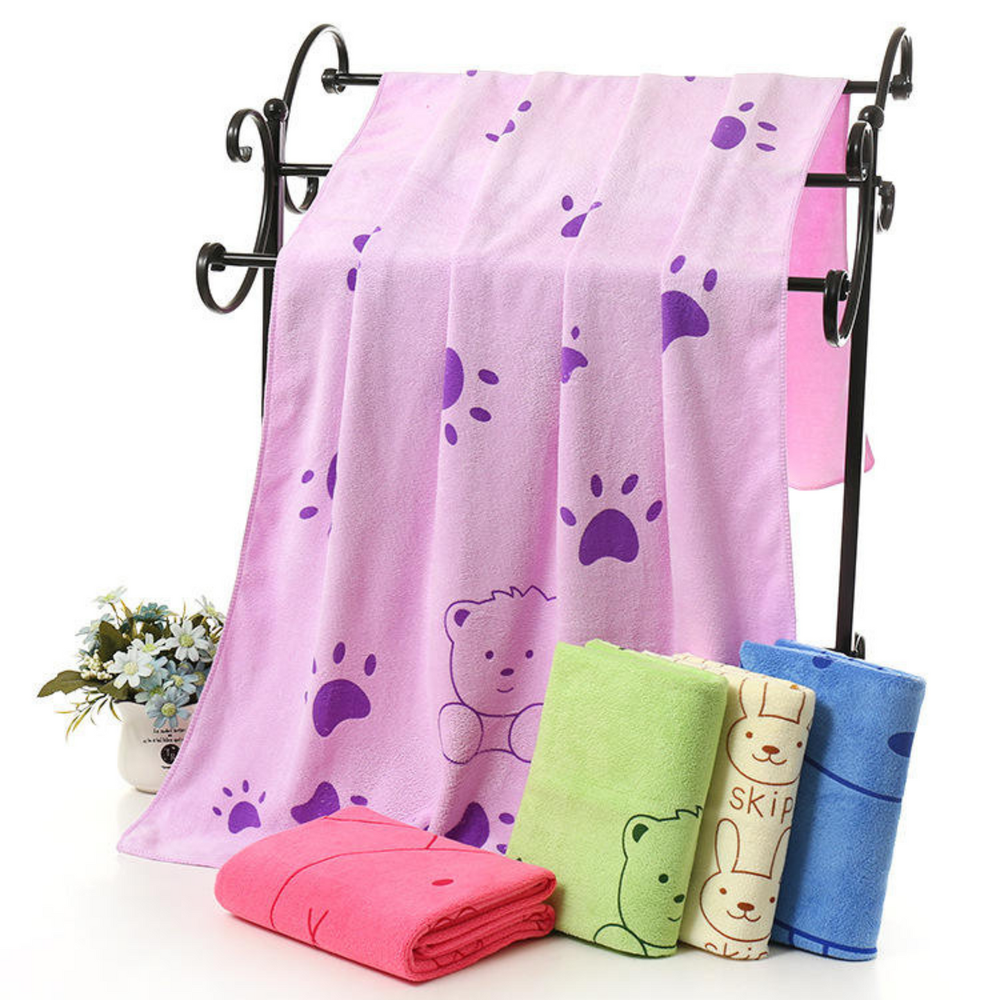 Customizable bath towel set