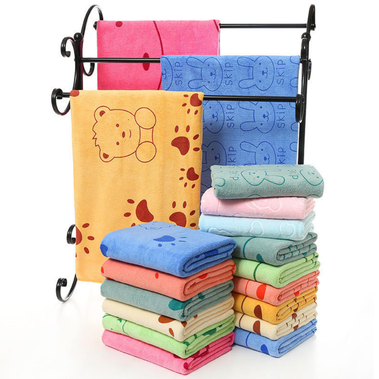Customizable bath towel set