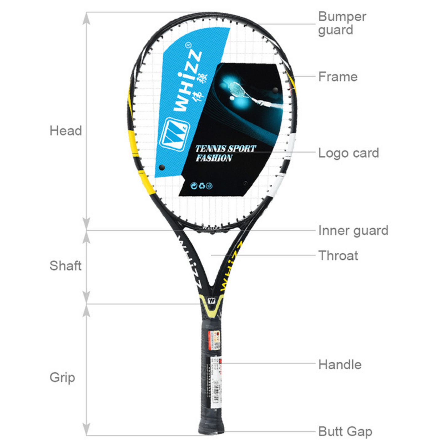 Professional Game Carbon Fiber Tennis Racket