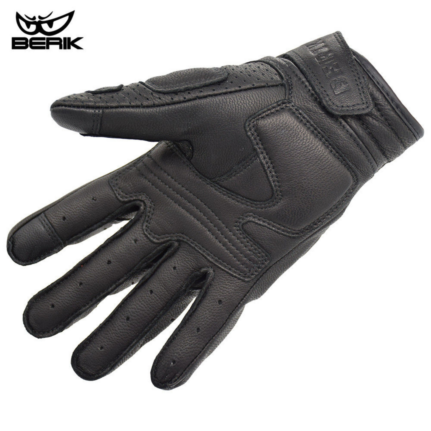 Style Retro Leather Motorcycle Gloves