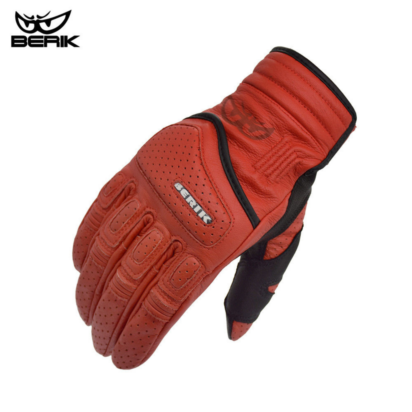 Style Retro Leather Motorcycle Gloves