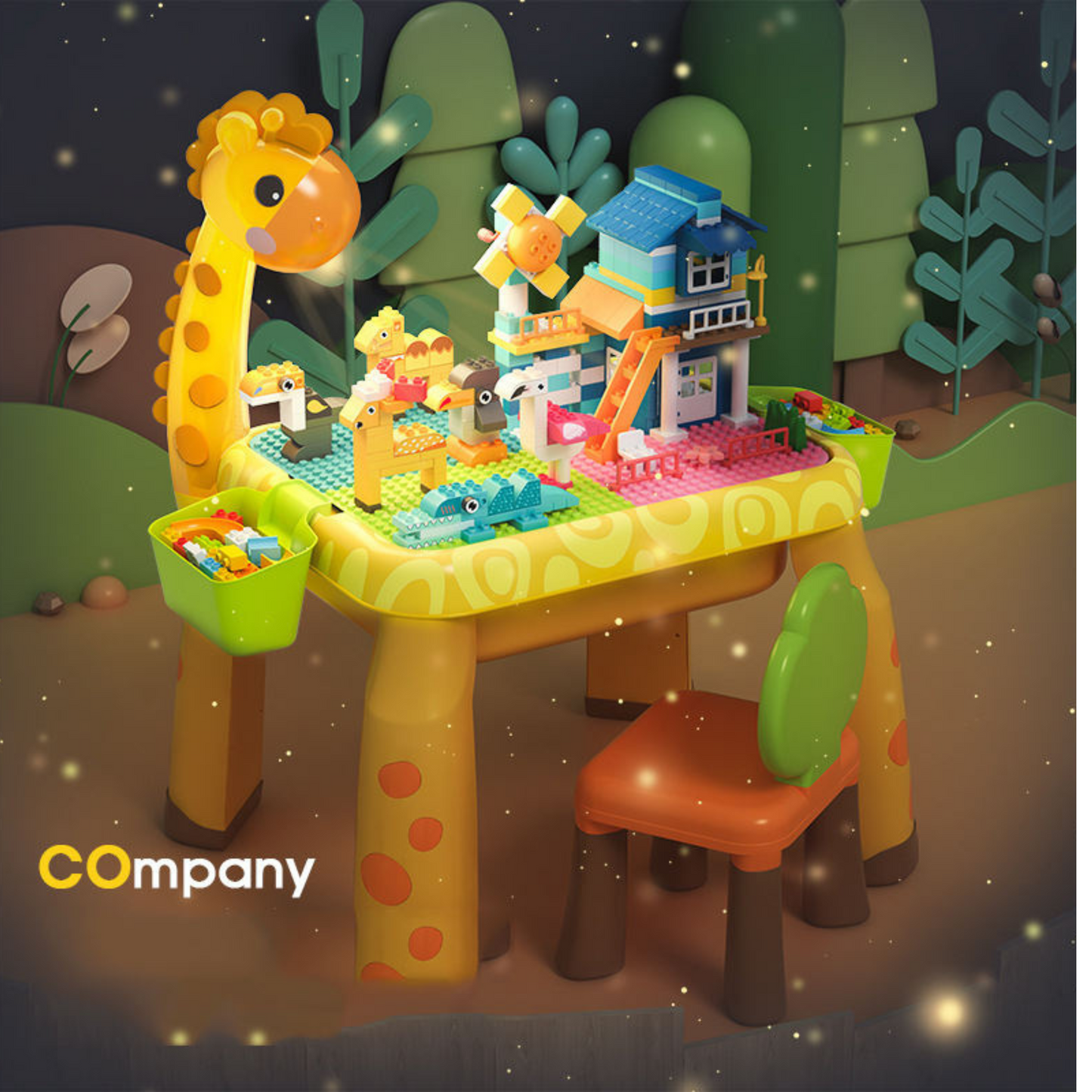 Cute Giraffe Drawing Toys Table
