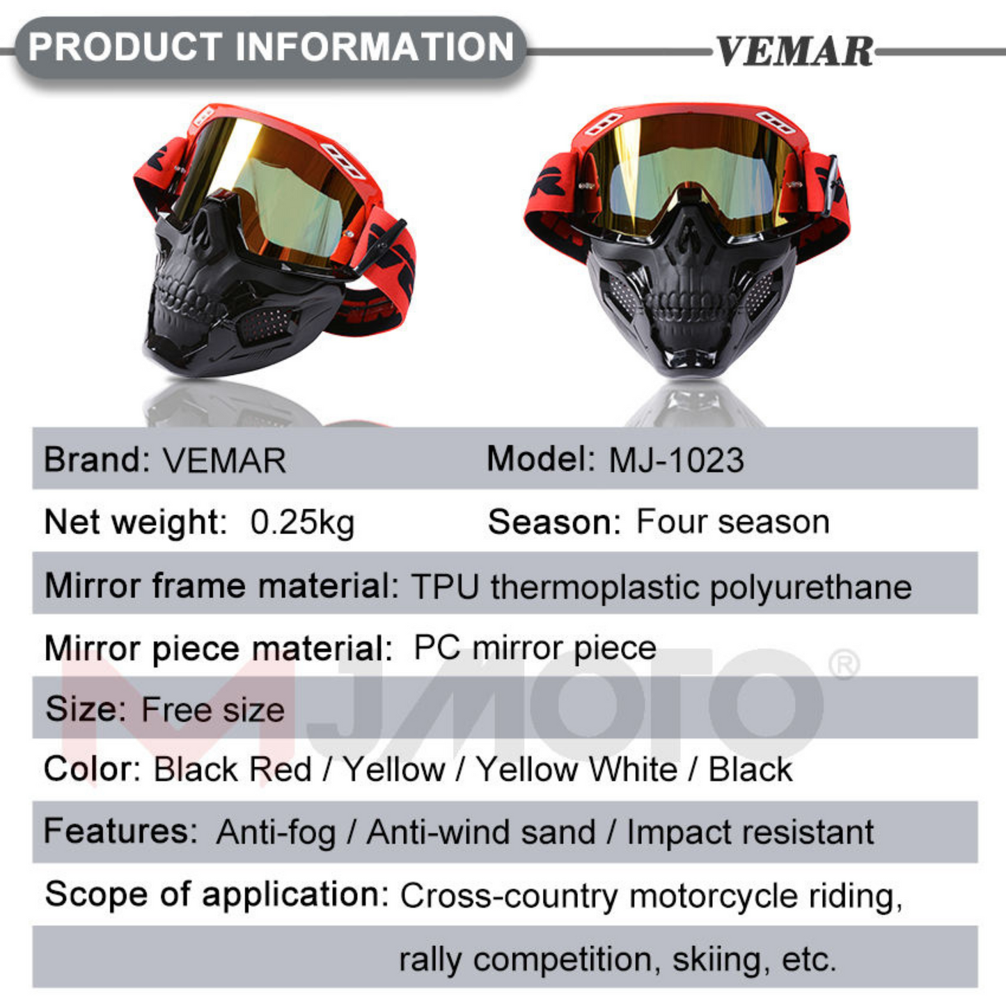 Motorcycle Riding Goggle Mask