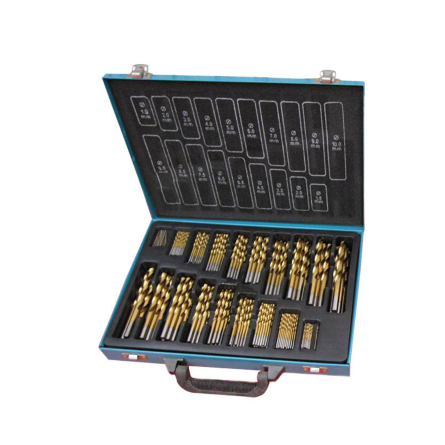 170-Piece Metric Titanium HSS Drill Bit Set