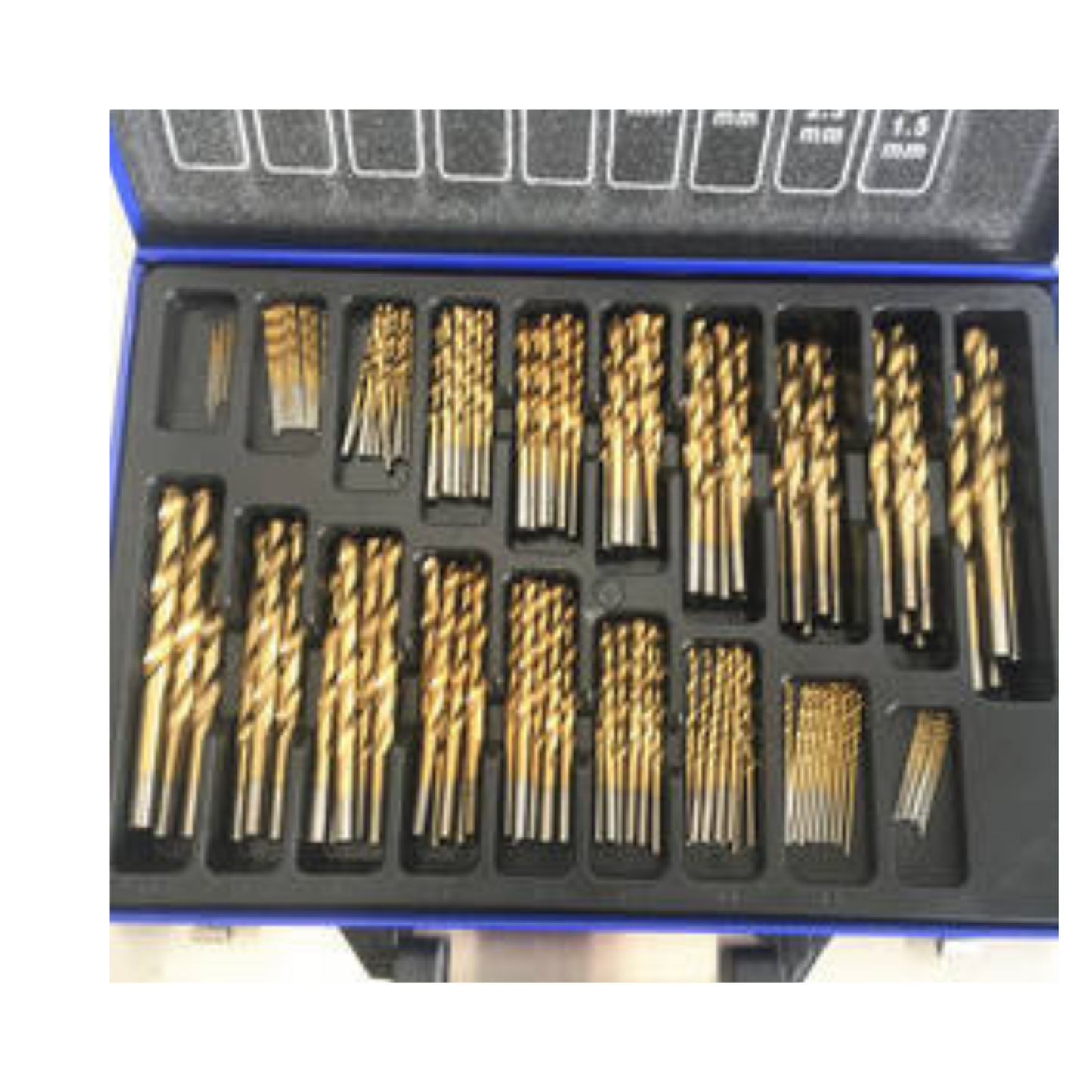 170-Piece Metric Titanium HSS Drill Bit Set