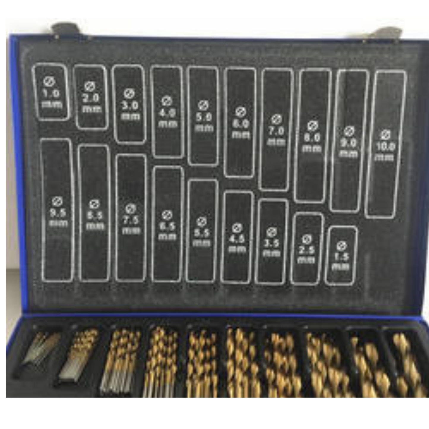 170-Piece Metric Titanium HSS Drill Bit Set