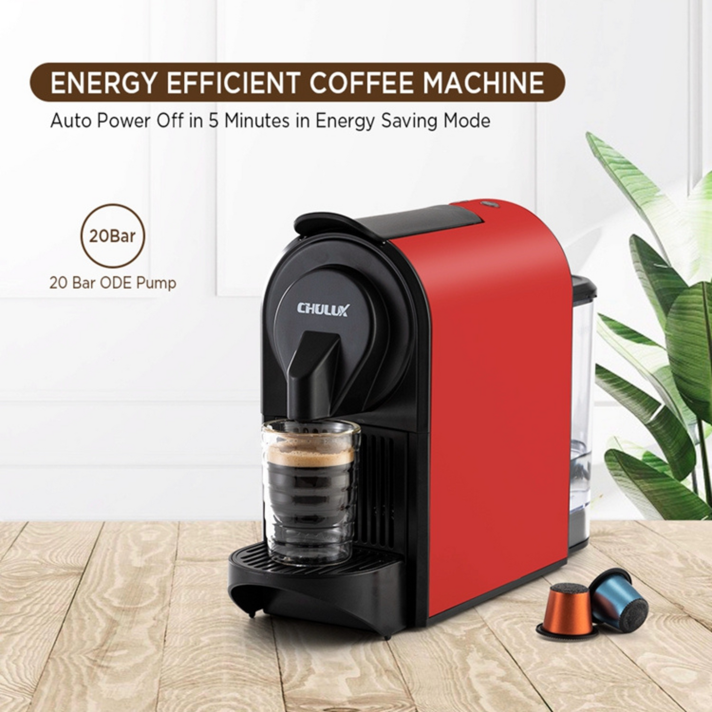 Delicious Espresso with  Capsule Coffee Maker