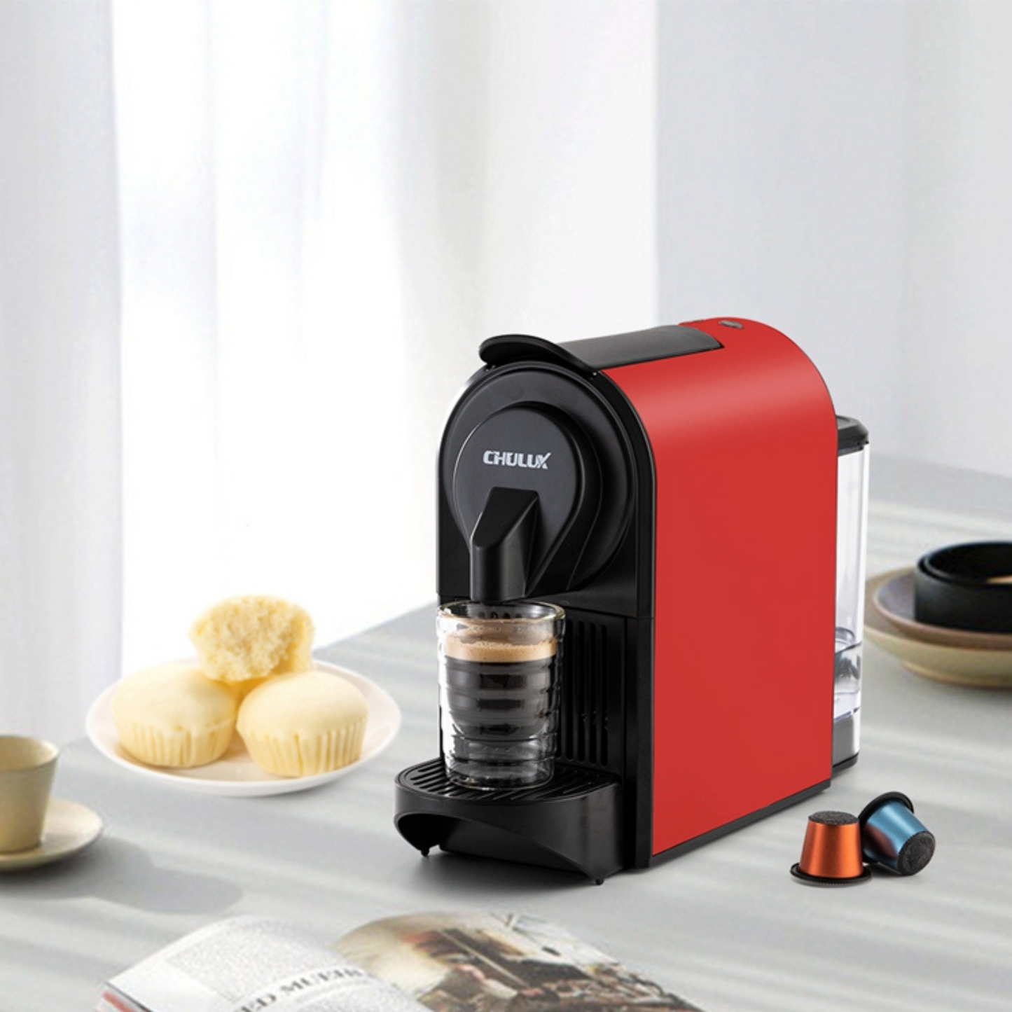 Delicious Espresso with  Capsule Coffee Maker