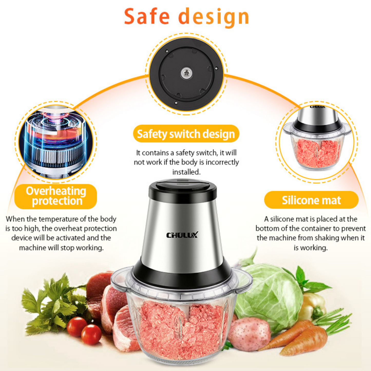 Versatile Food Processor Mixing