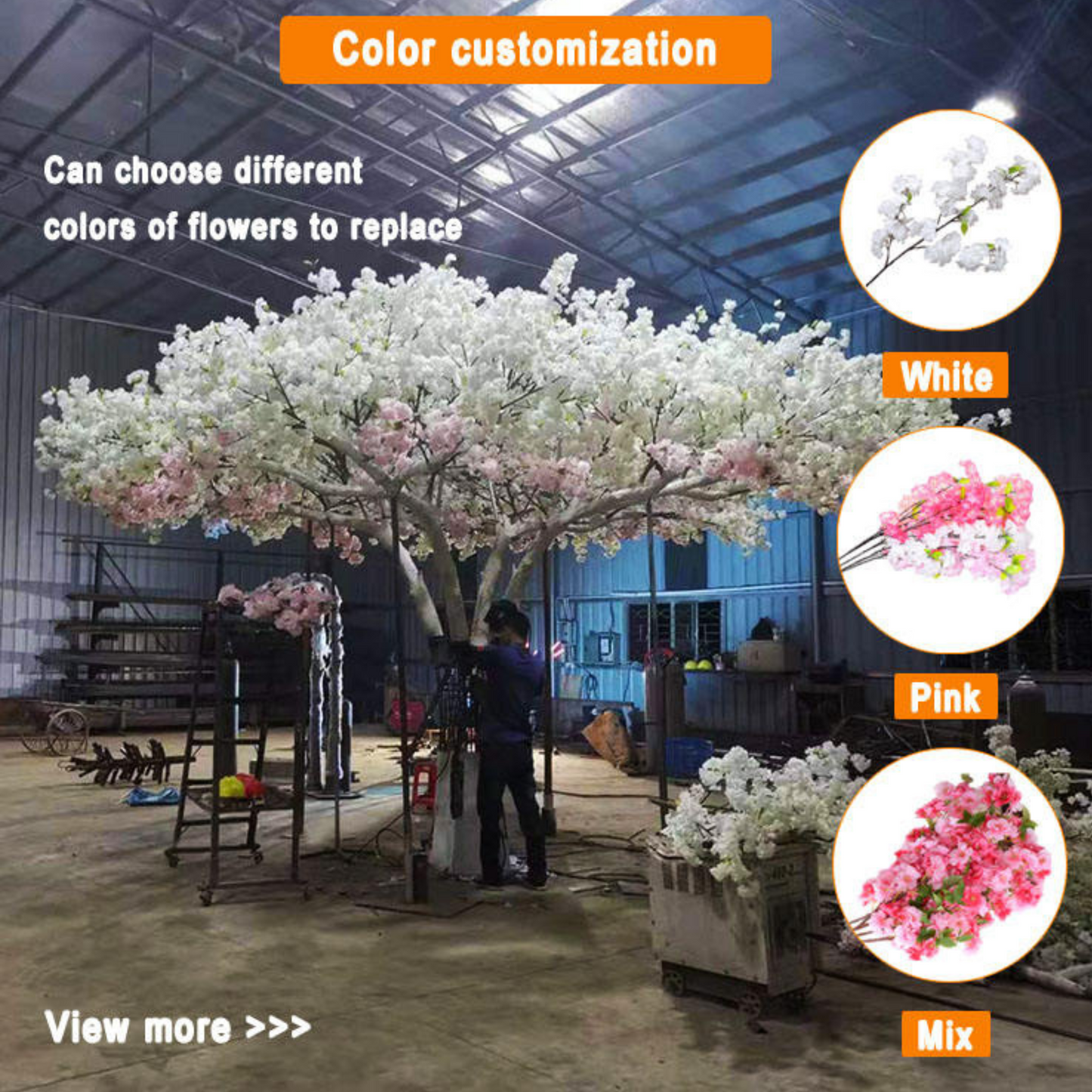 Wide Full Japanese Artificial Cherry Blossom Tree