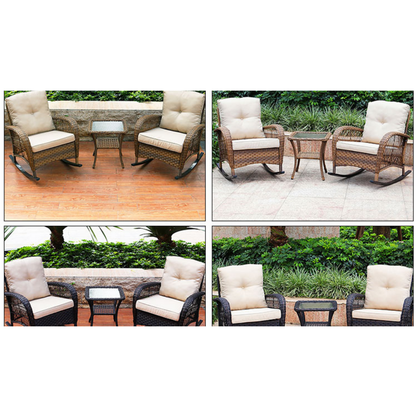 Modern outdoor Garden rattan sofa set