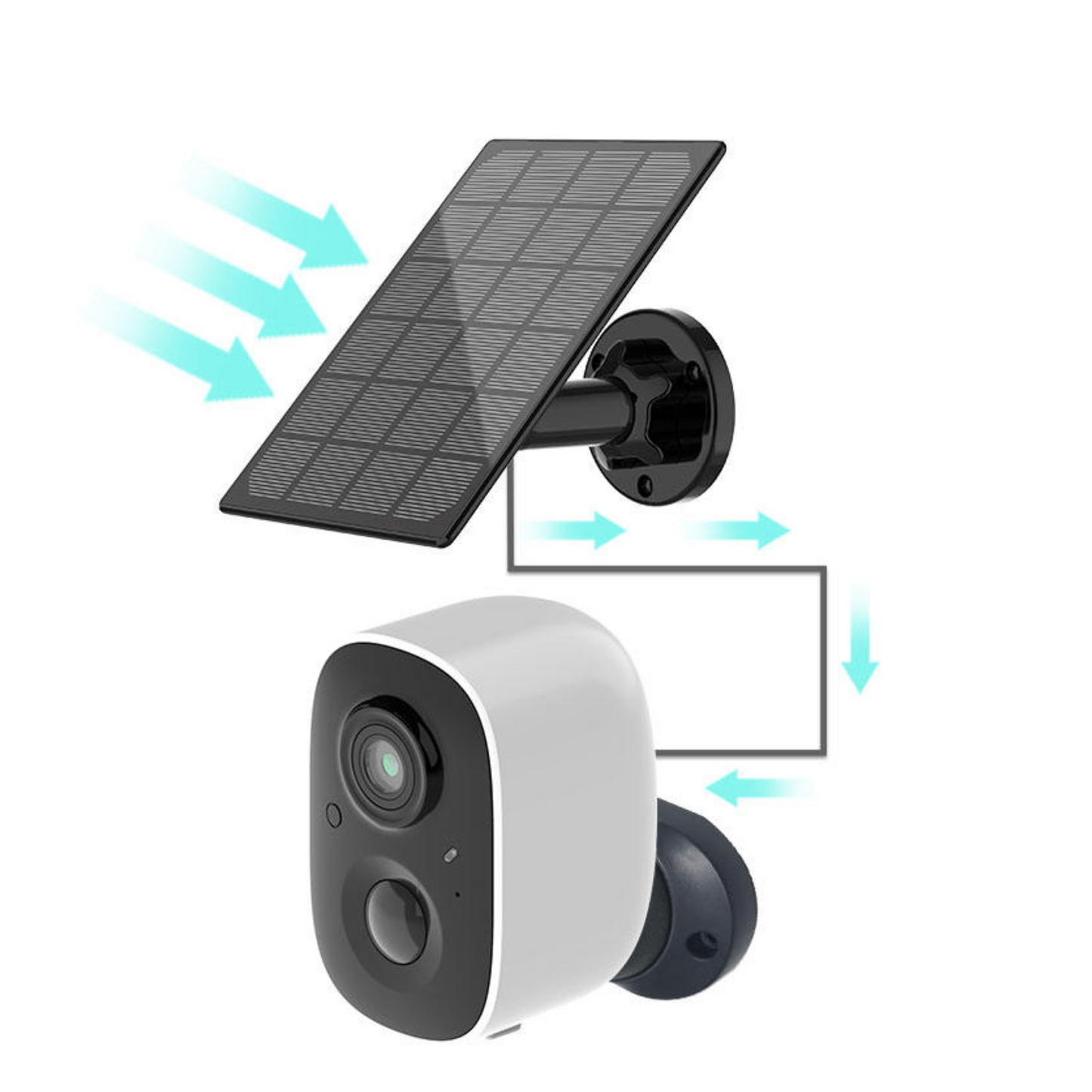 Solar-Powered Wireless Smart IP WiFi PIR Camera