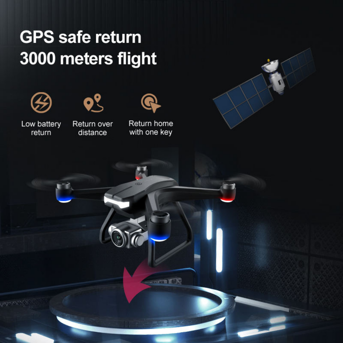 4K GPS Drone WiFi FPV Dual Camera