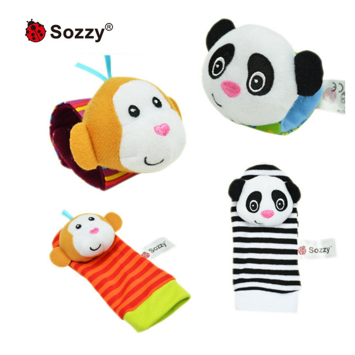 Baby Infant Rattle Wrist Socks Toys