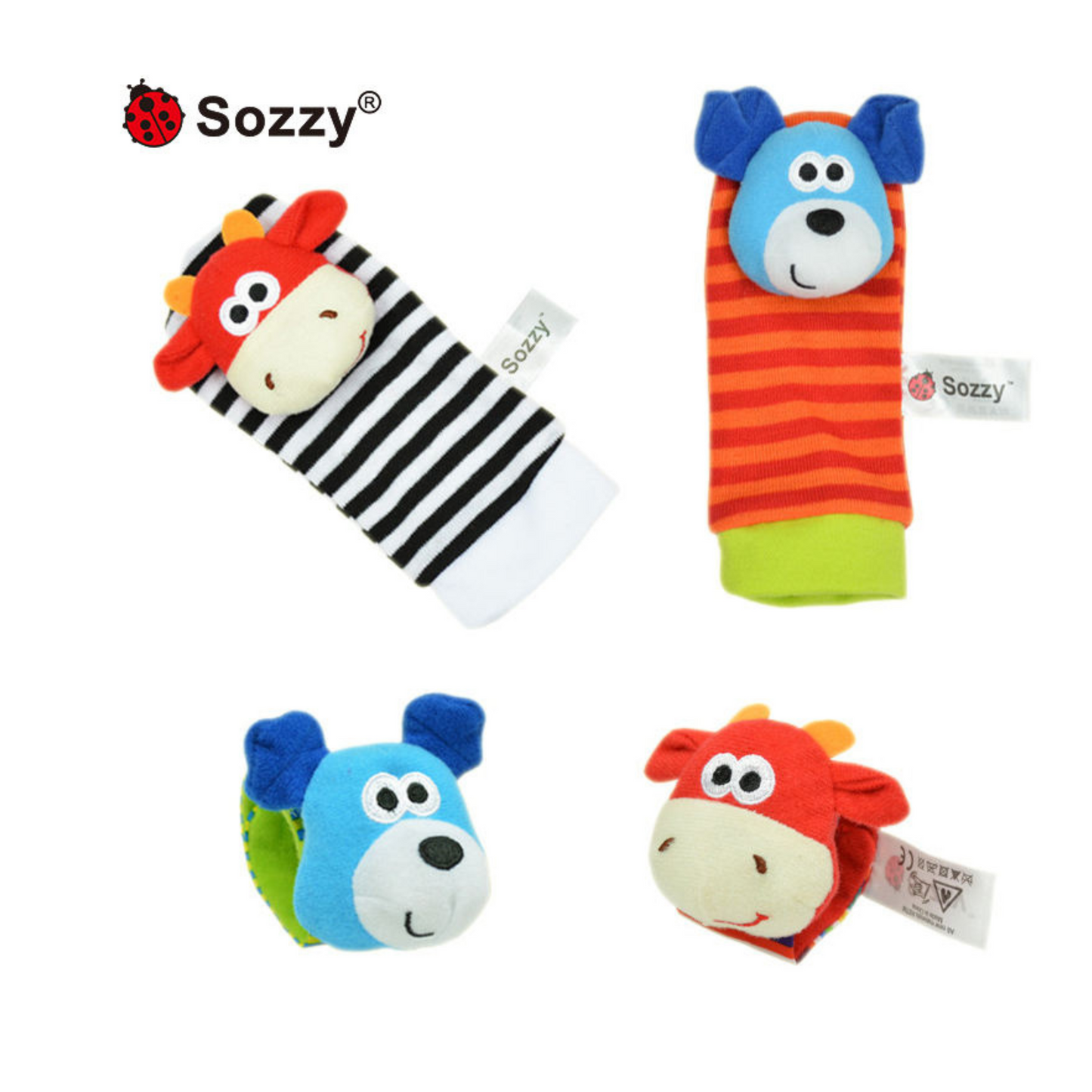 Baby Infant Rattle Wrist Socks Toys