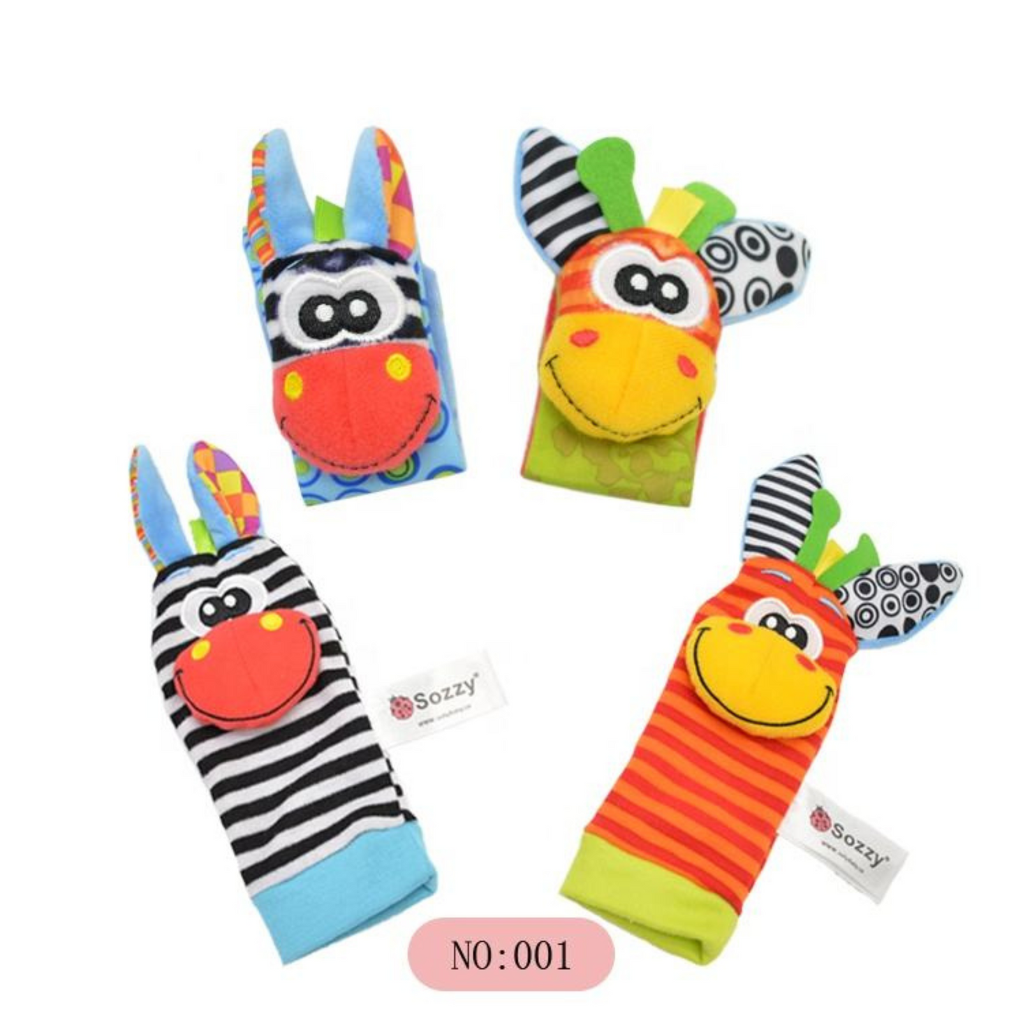 Baby Infant Rattle Wrist Socks Toys