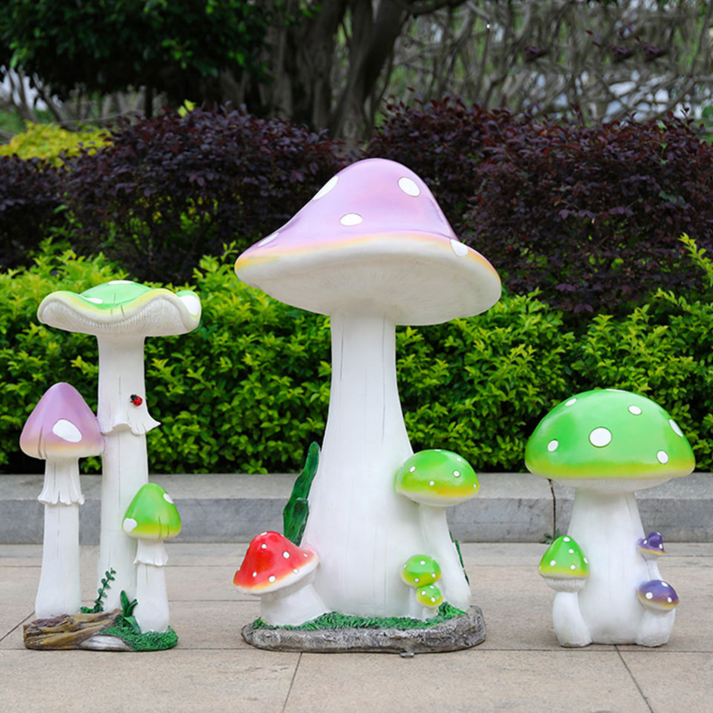 Garden Decorative Fiberglass mushroom