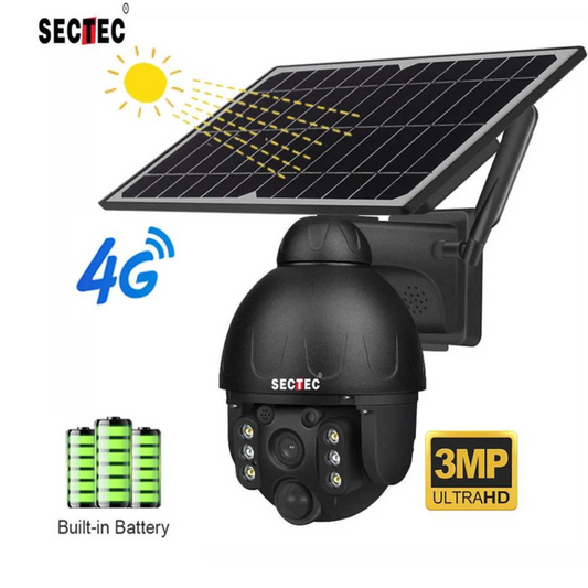 Solar-Powered Battery Security Camera