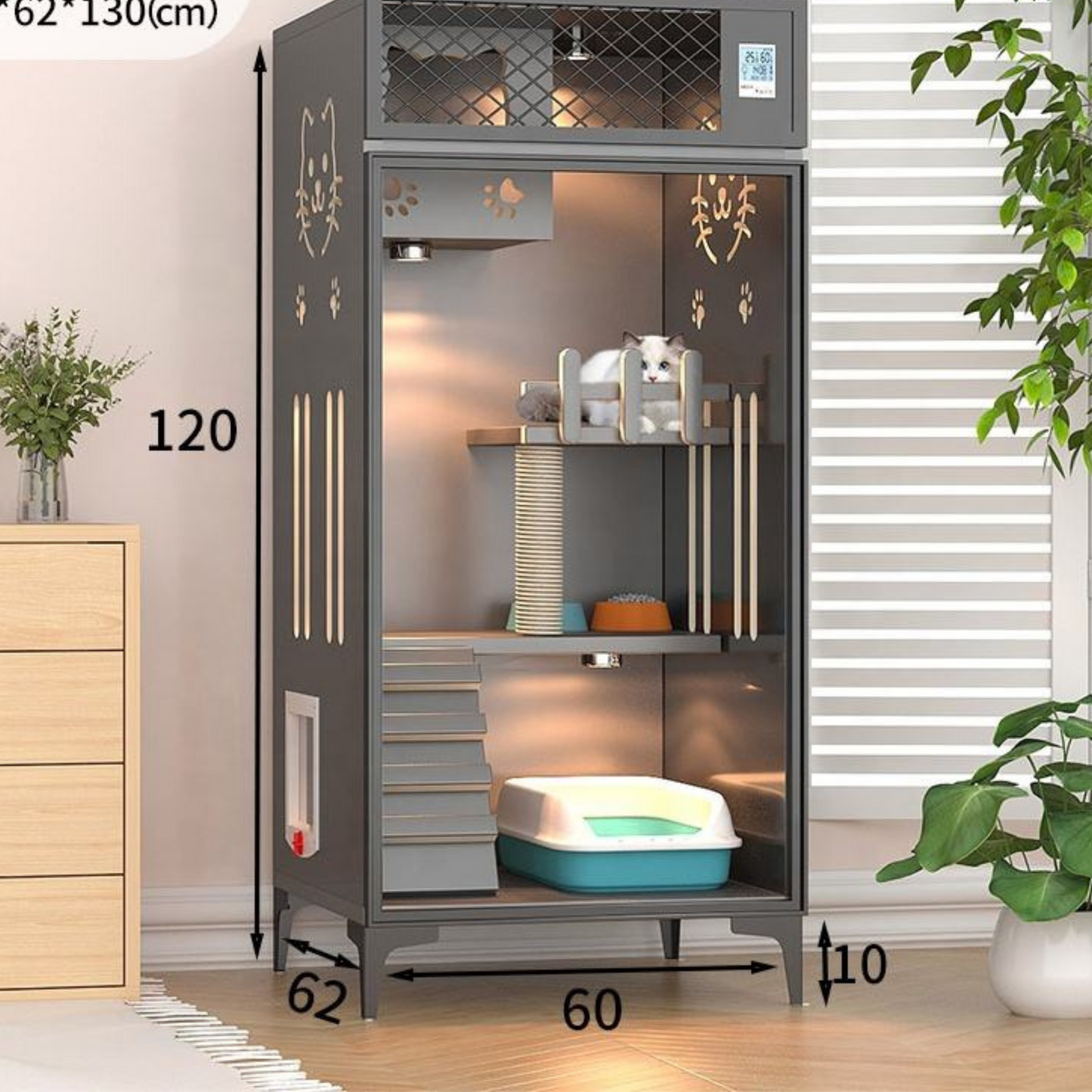 Luxury Solid Wood Cat Villas