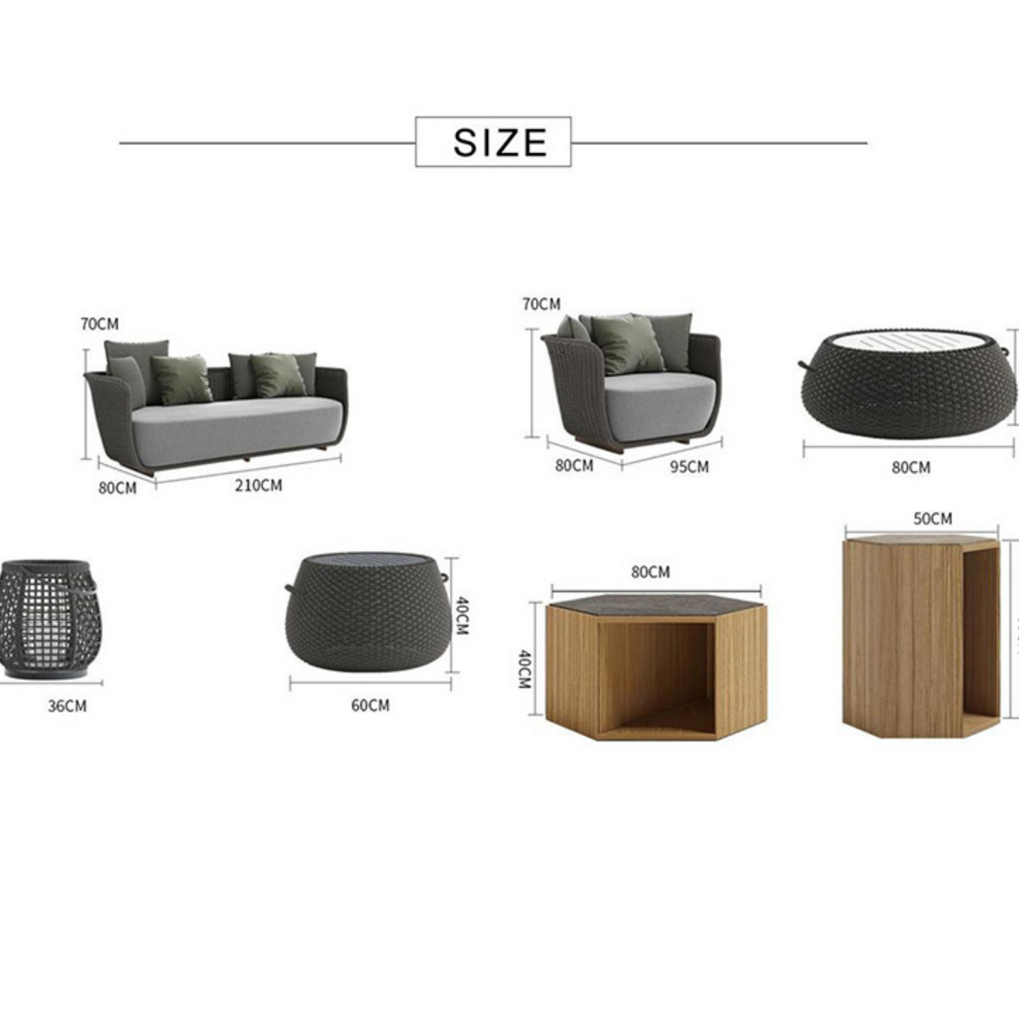 Cheap Aluminum Garden Sets
