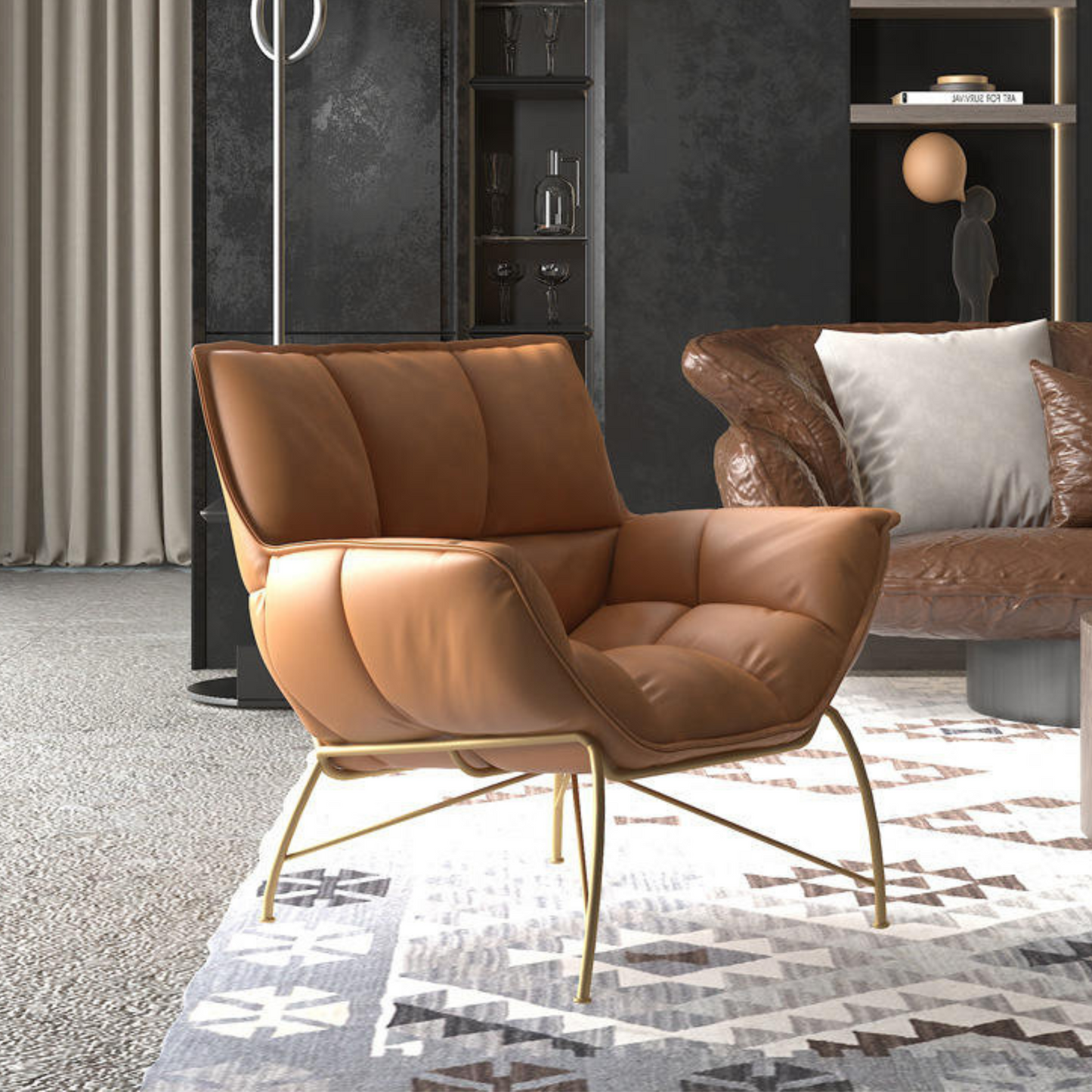 High Accent Wing Back Chair