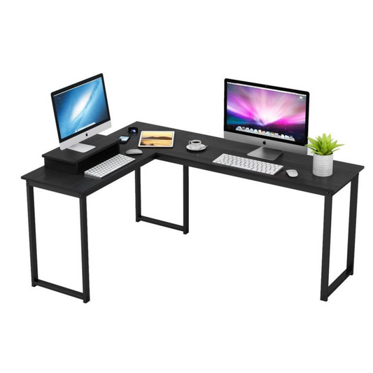 Corner Desk and Monitor Stand Table