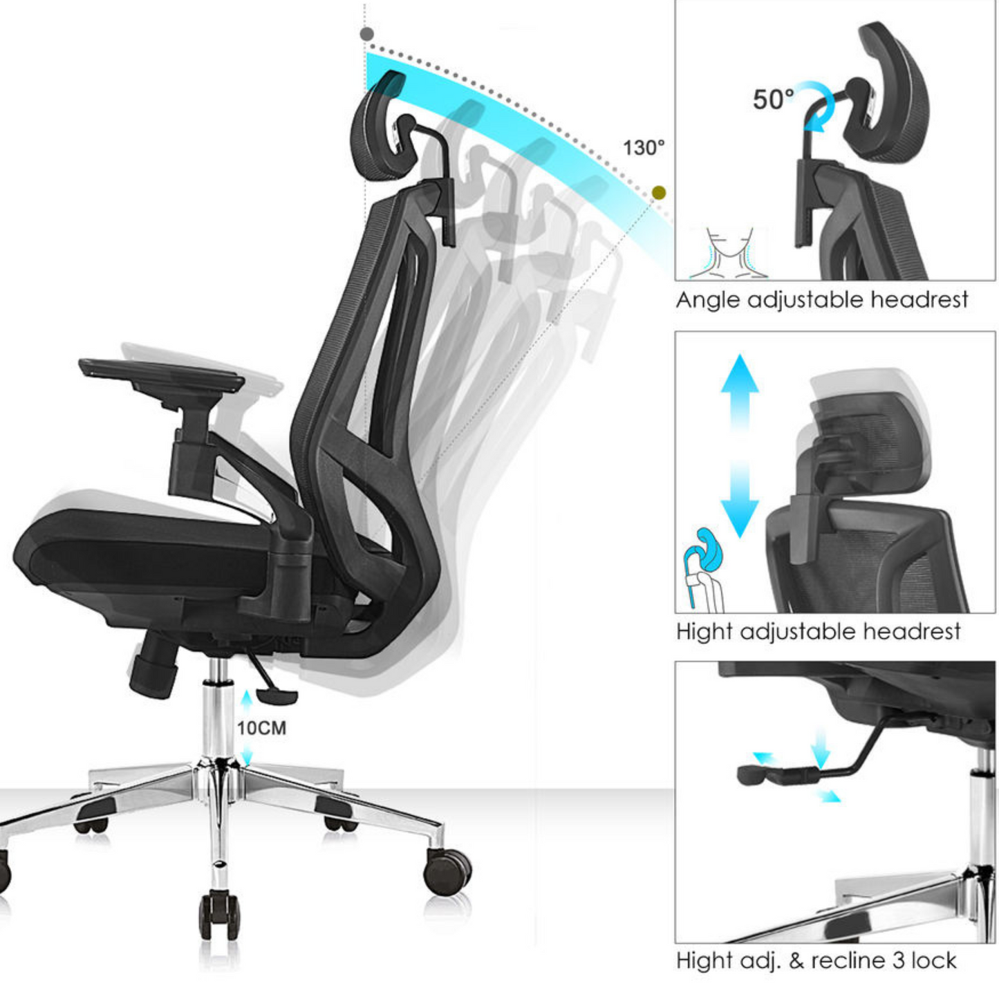 Ergonomic Mesh Chair for Computer