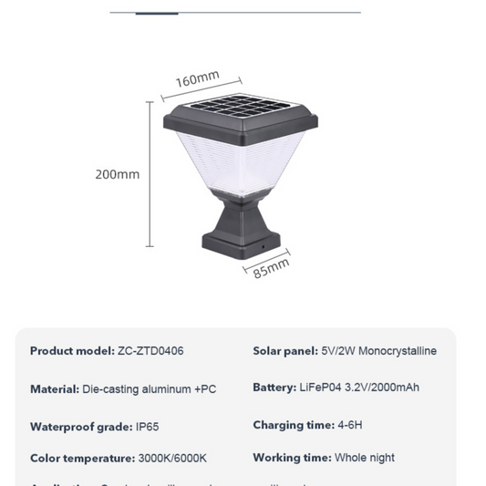 Illuminate Your Entrance with Post Solar Lights