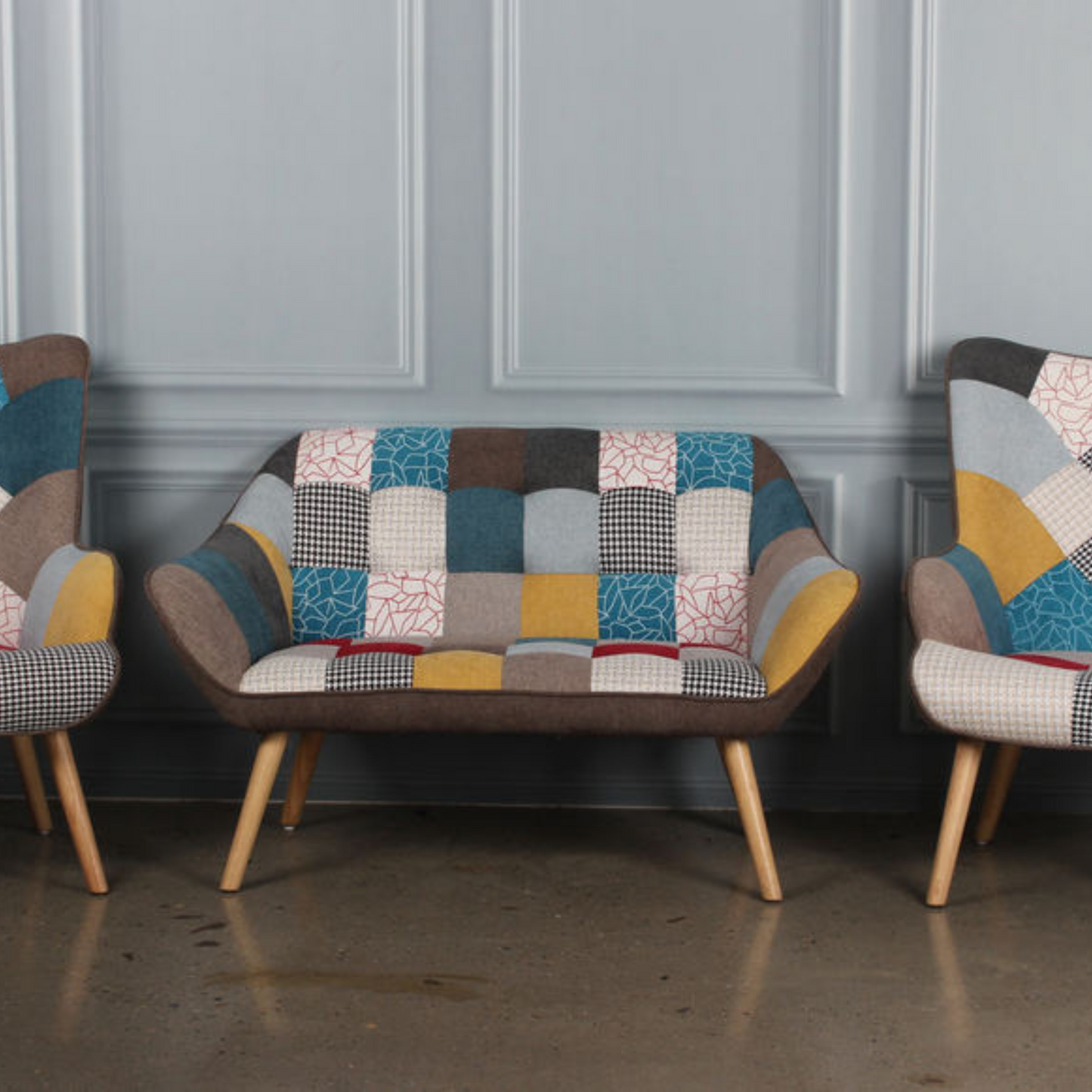 Chesterfield Patchwork KD Small Sofa