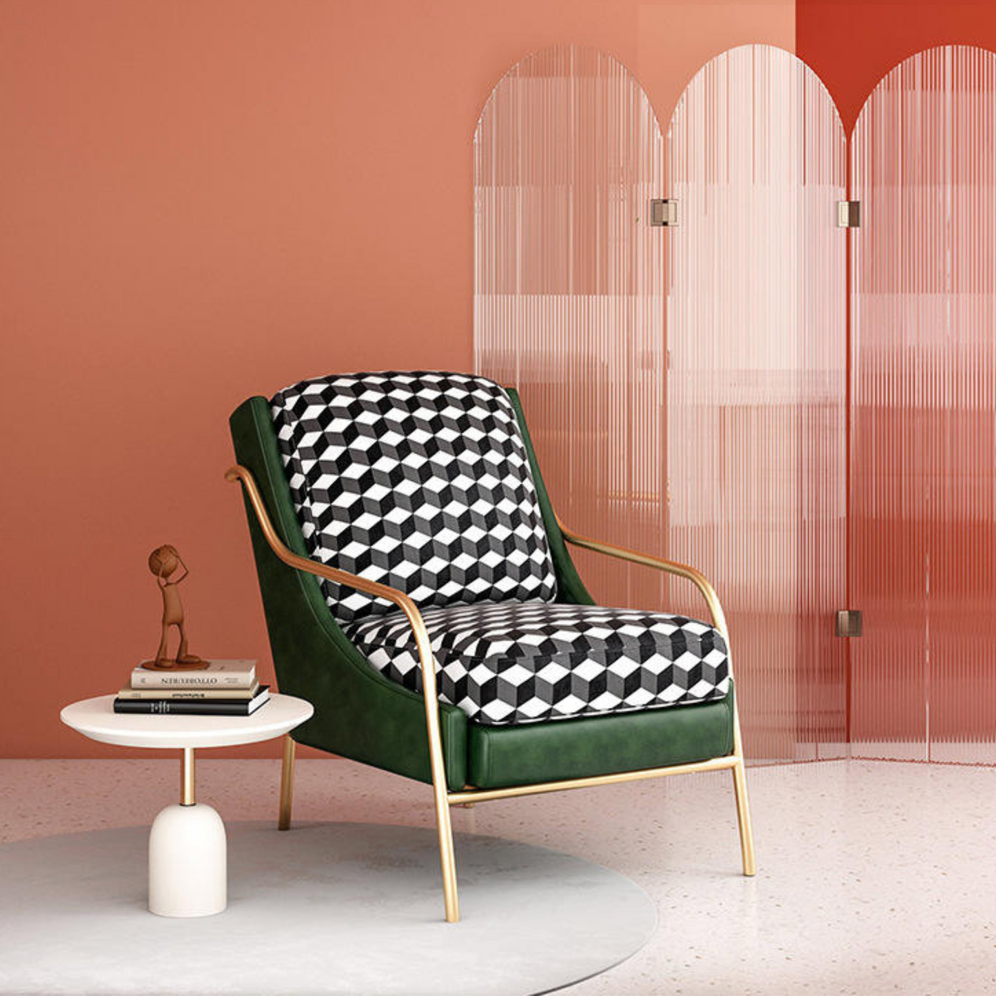 High Accent Wing Back Chair