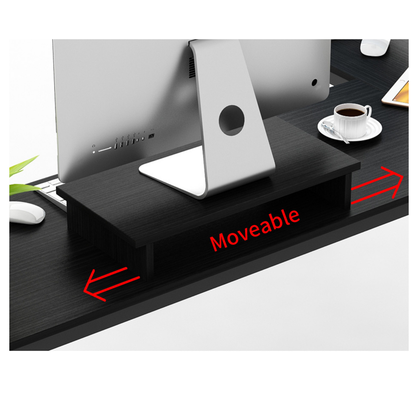 Corner Desk and Monitor Stand Table