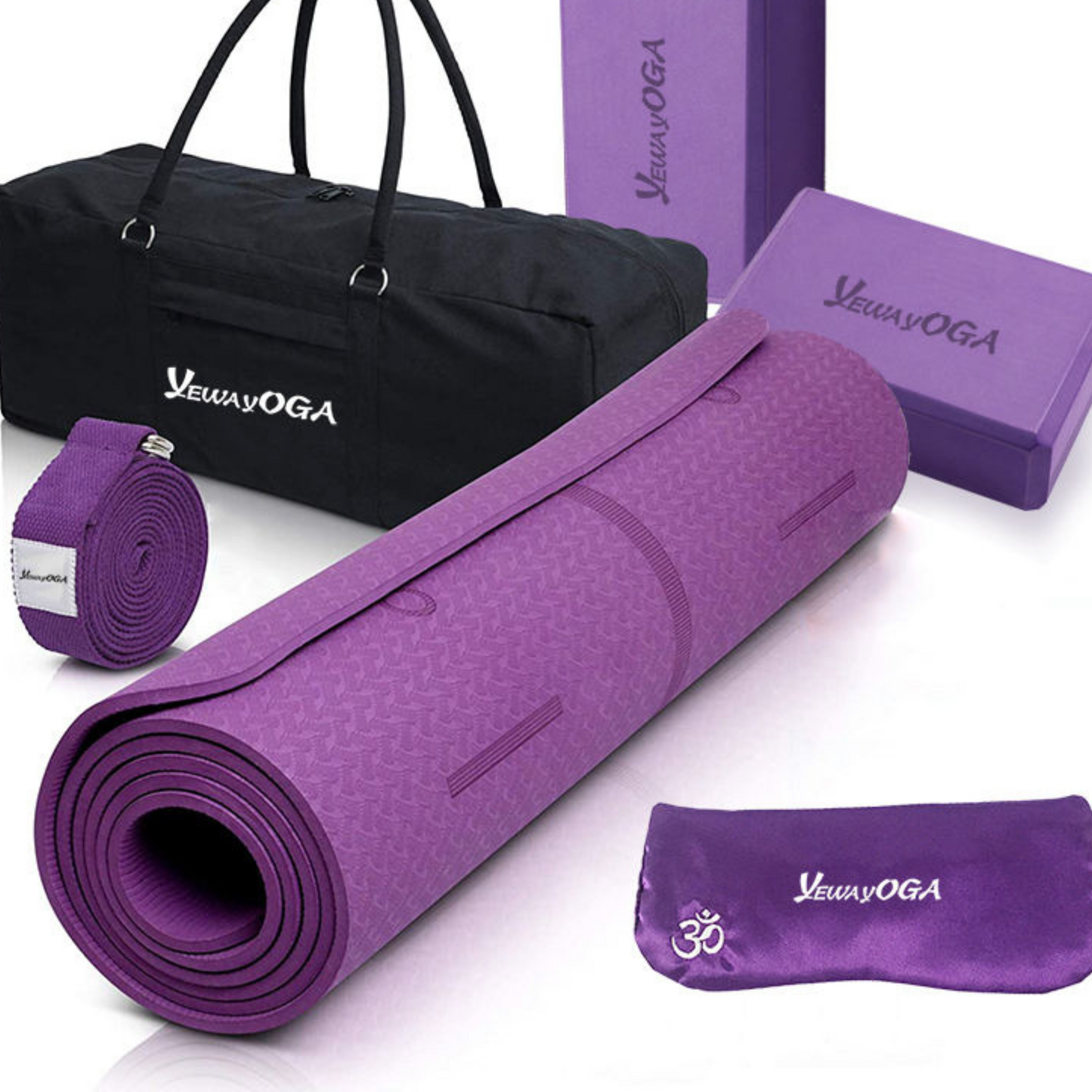 Yoga Mat and Towel Bundle