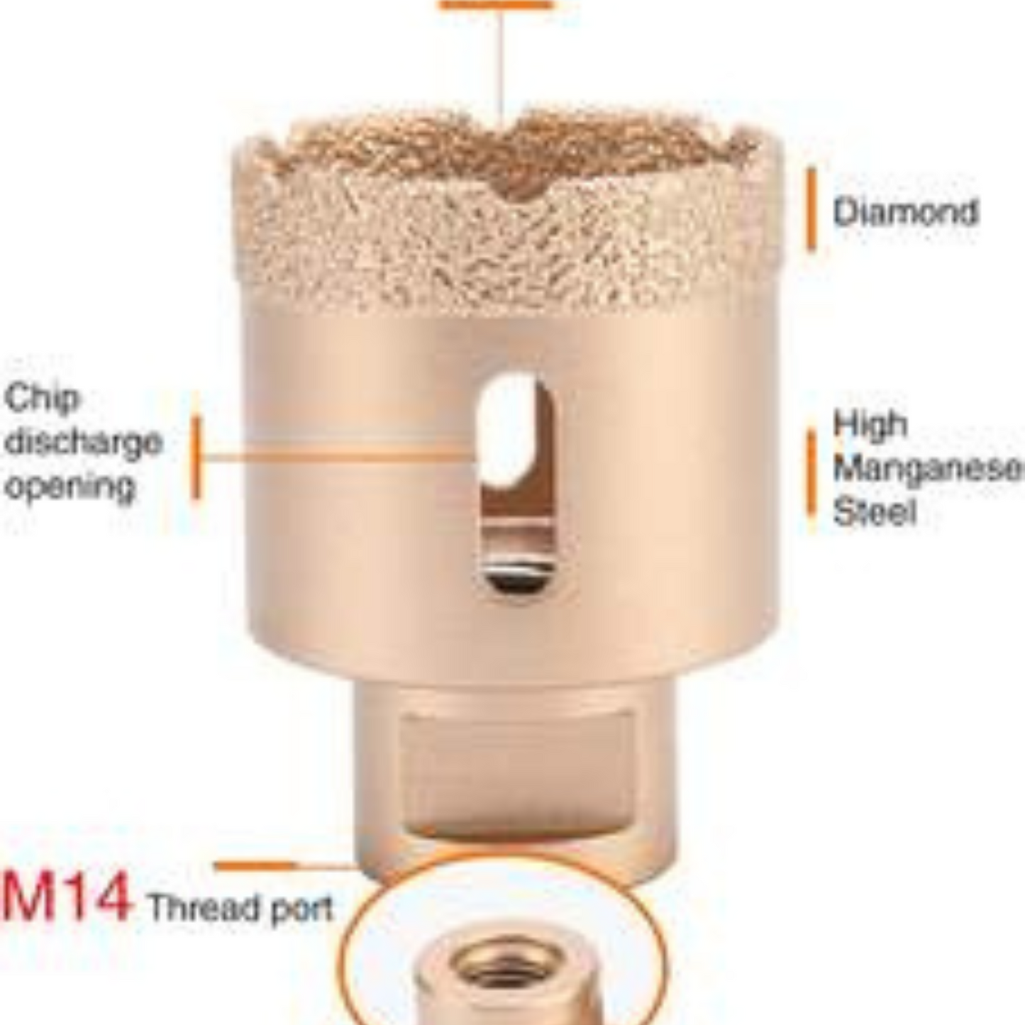 Diamond Drill 6pcs Dia Vacuum Brazed