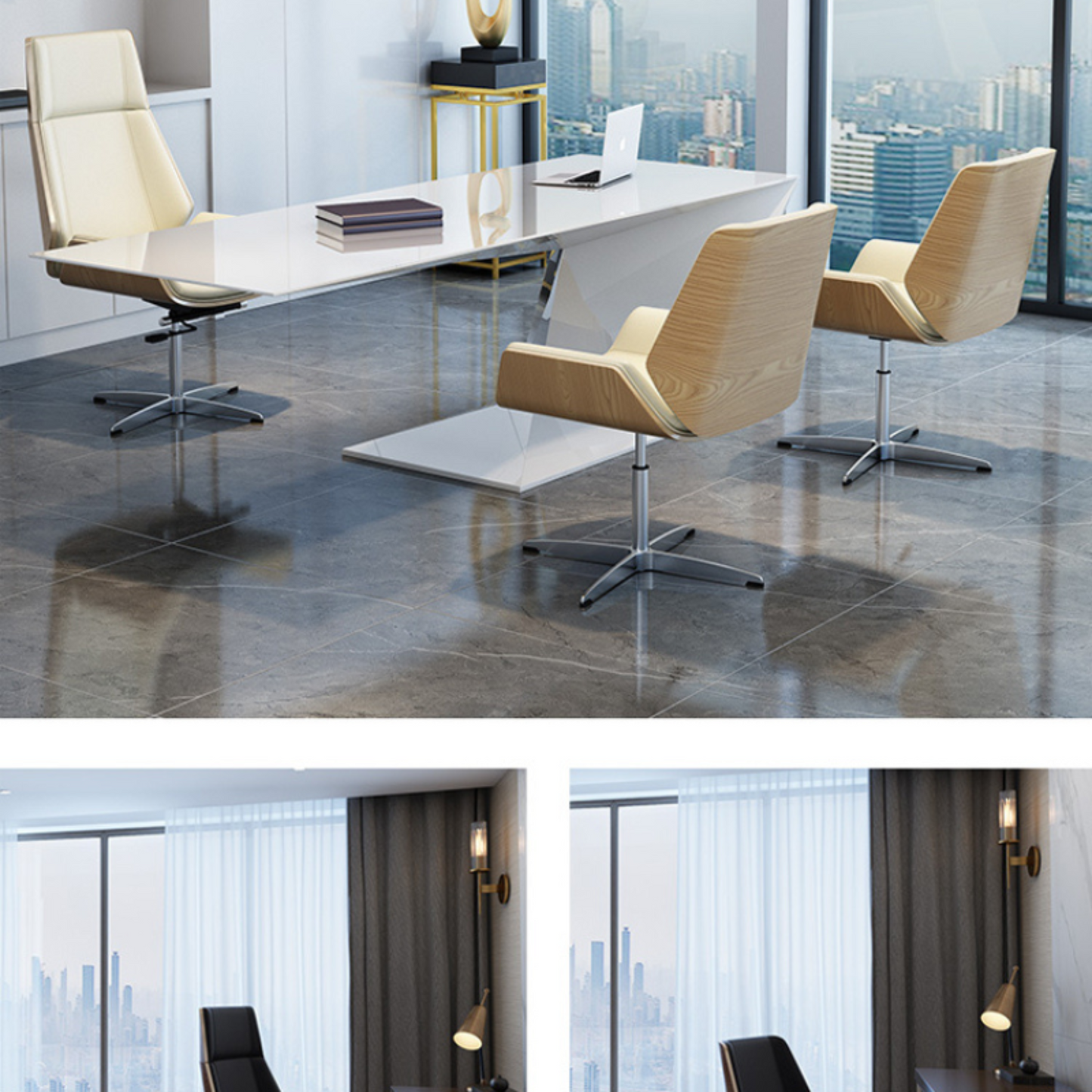 Stylish & Comfortable Wooden Conference Chairs