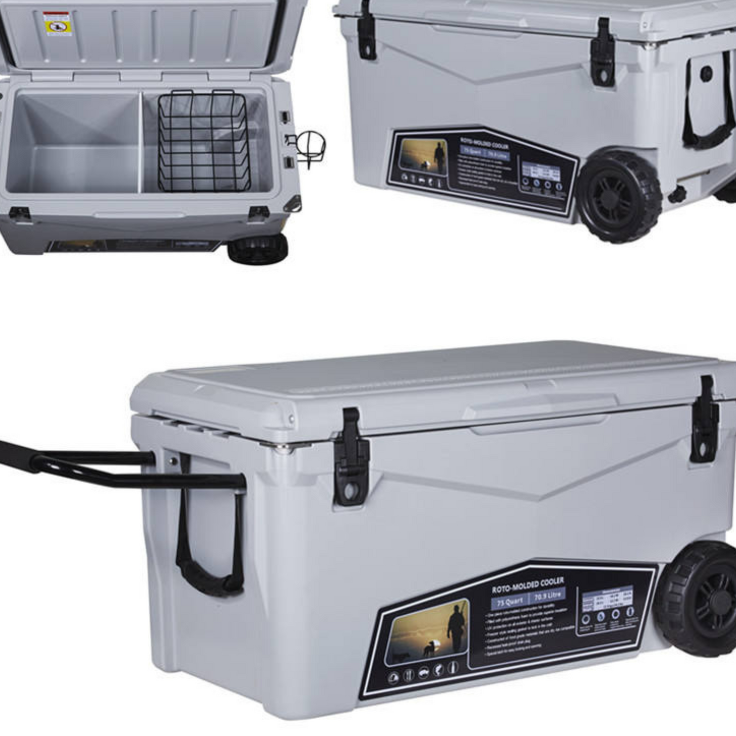Wheel Rotomolded Cooler Box