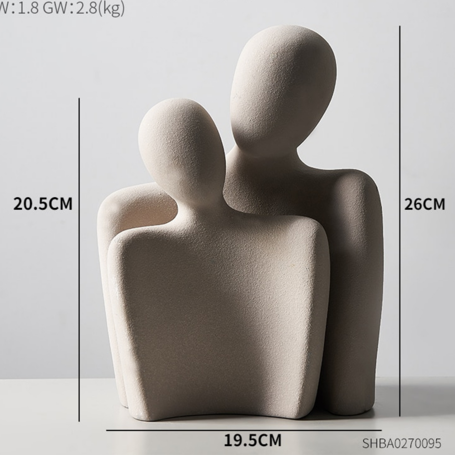 Resin Abstract Couple Statue