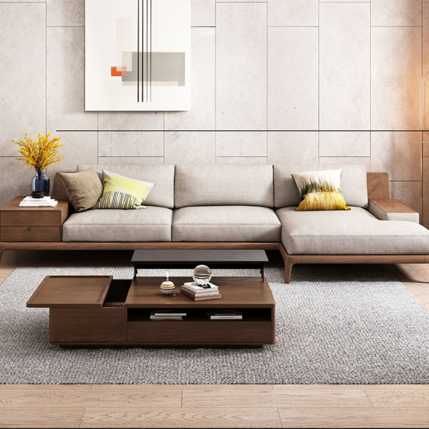 Modern Shaped Corner Sofa