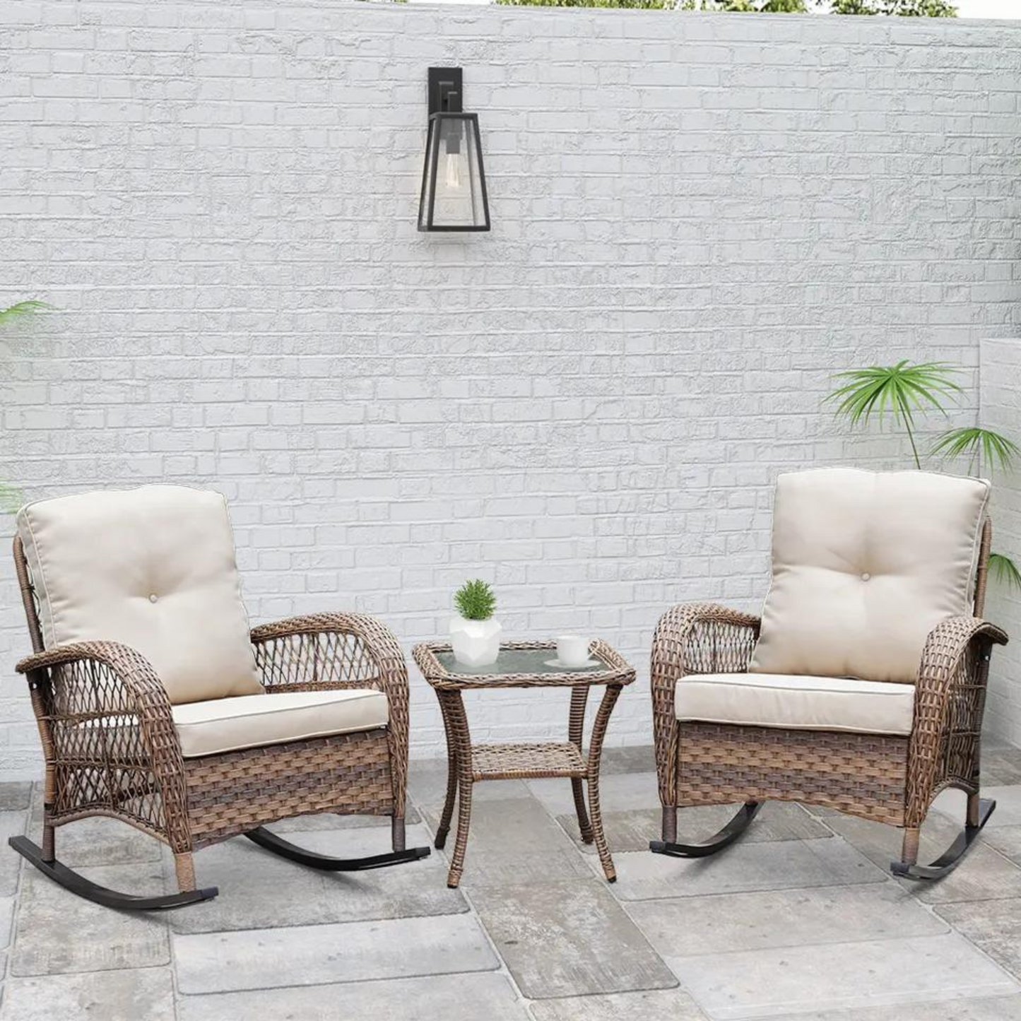 Modern outdoor Garden rattan sofa set