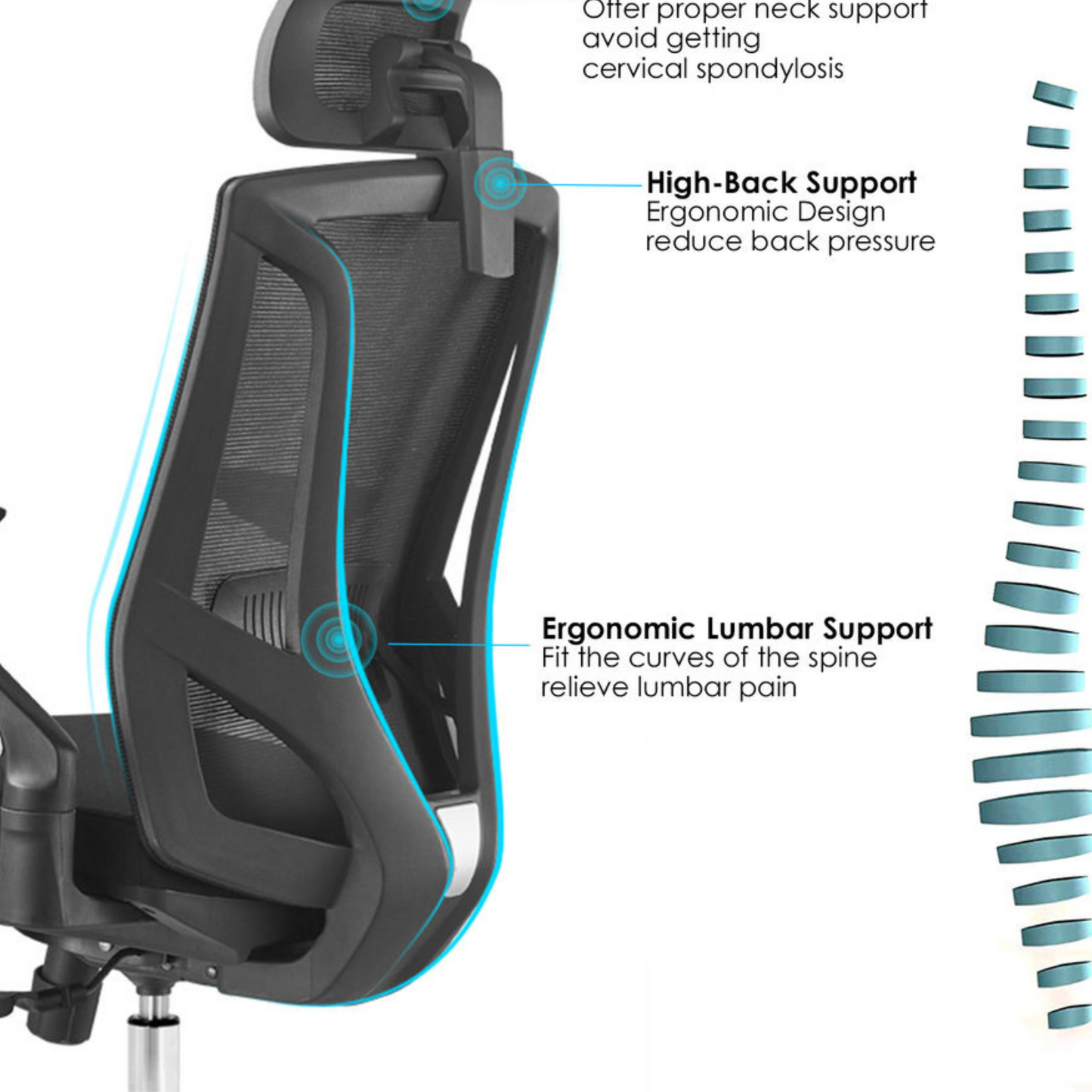 Ergonomic Mesh Chair for Computer