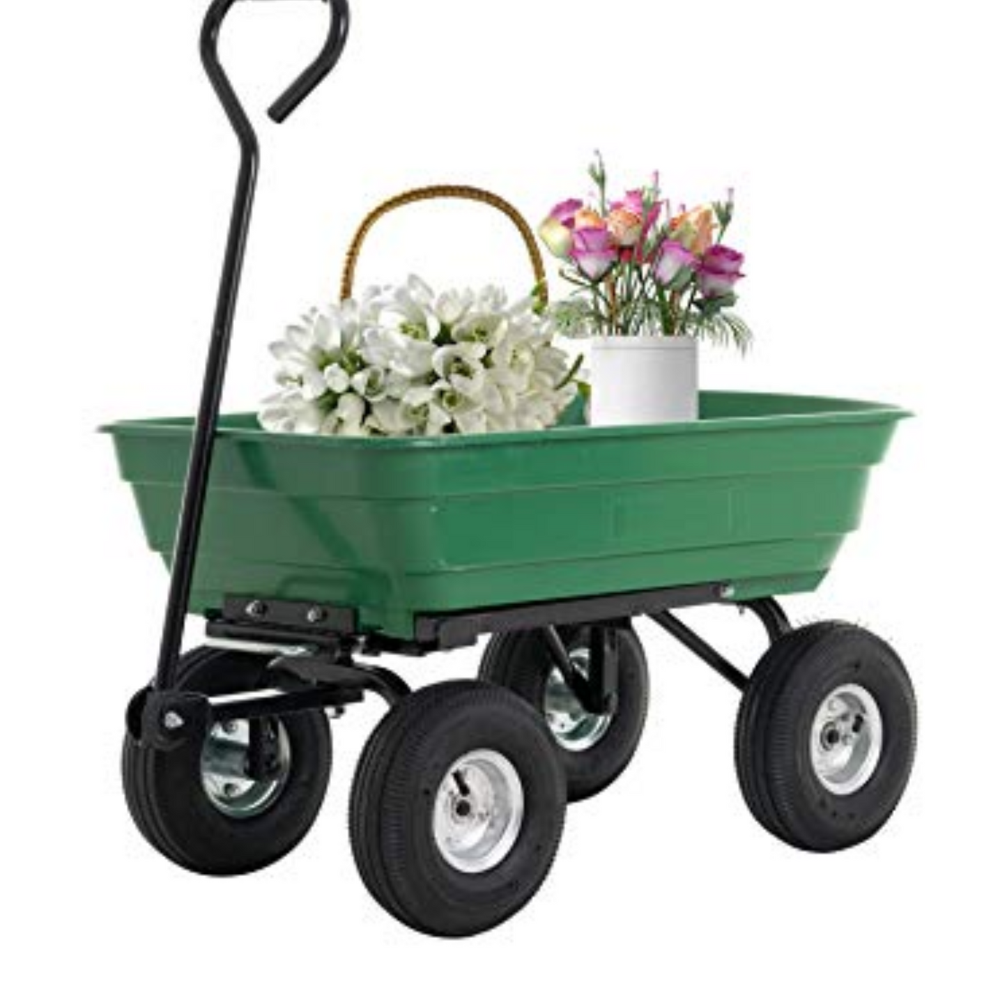 Heavy-Duty Garden Wagon Cart