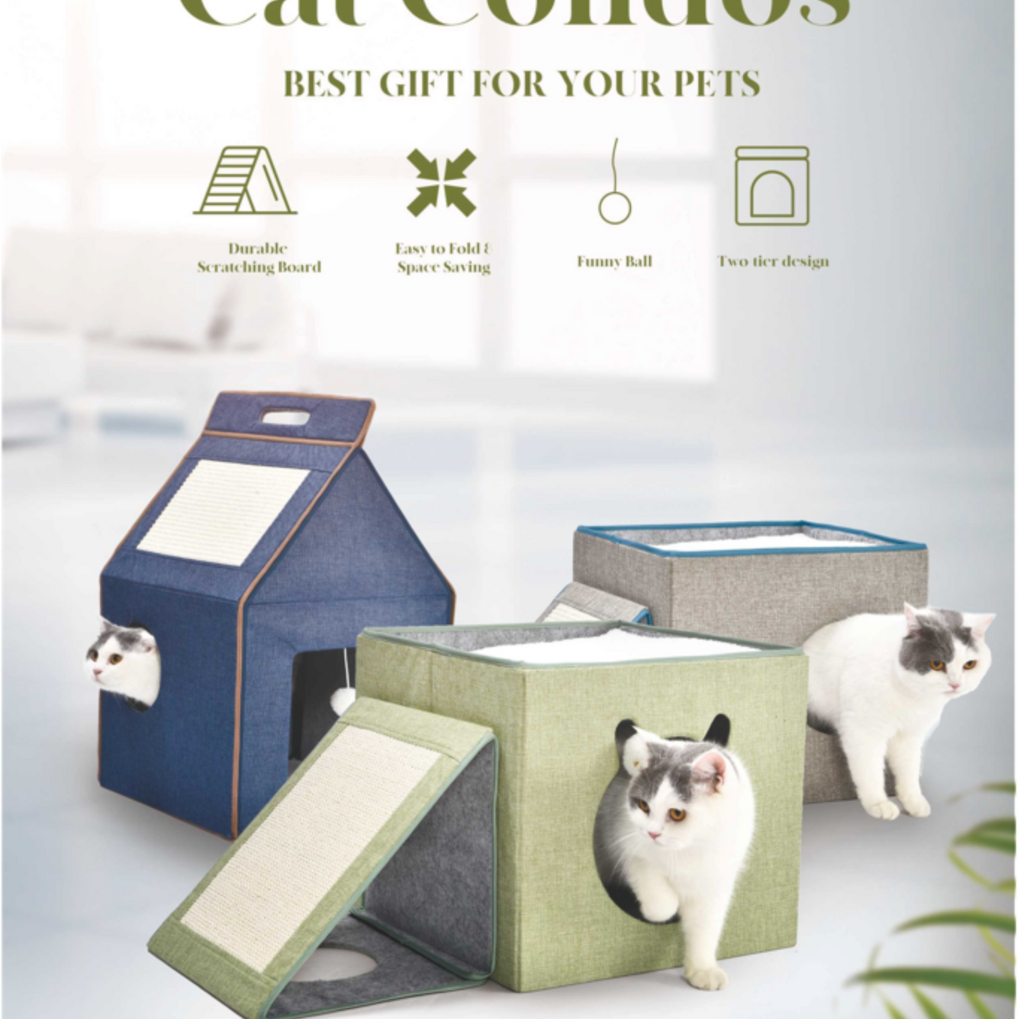 Collapsible Cat Caves