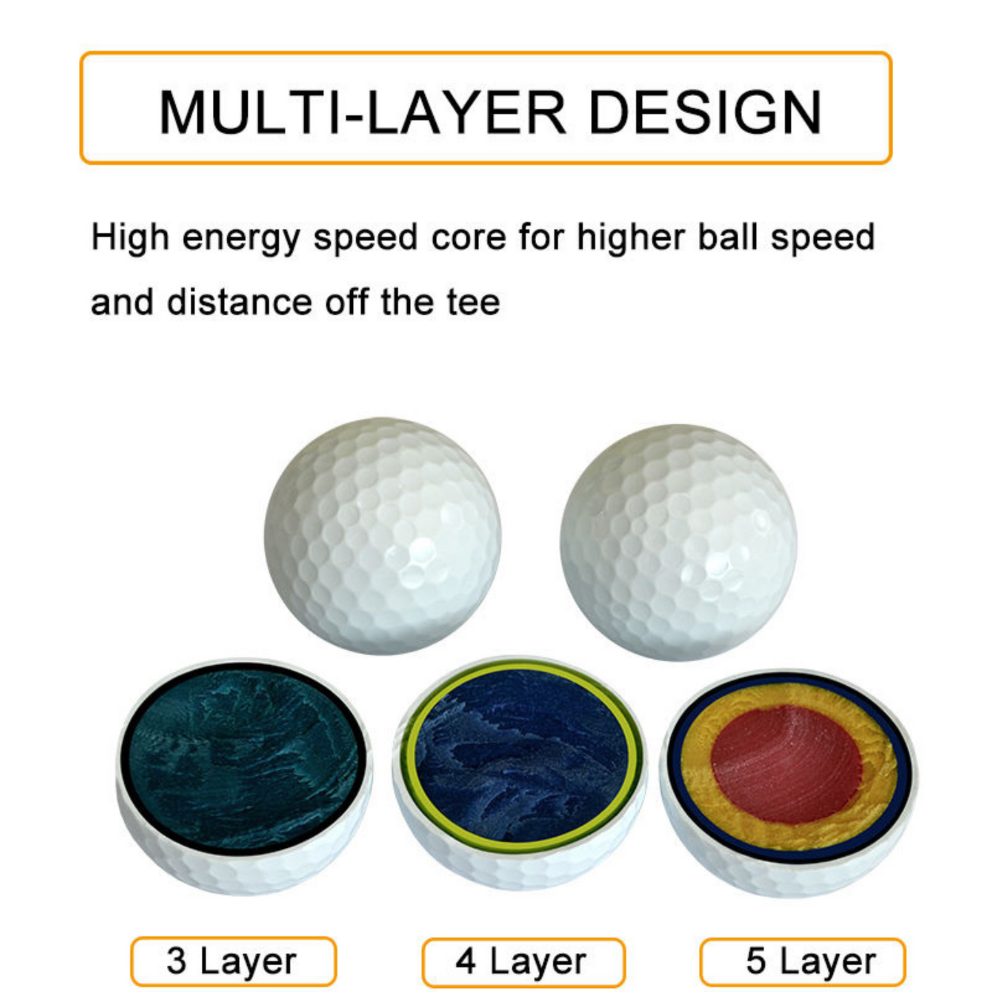 Customizable and High-Quality Golf Tournament Balls