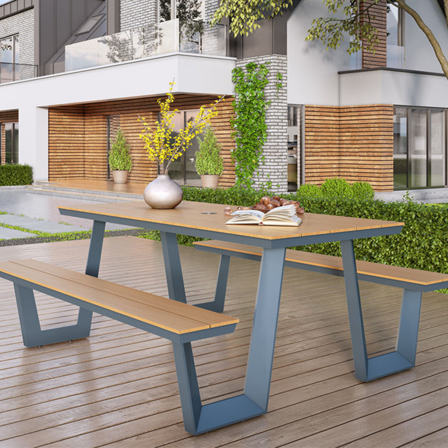 Stylish Plastic Dining Table Set