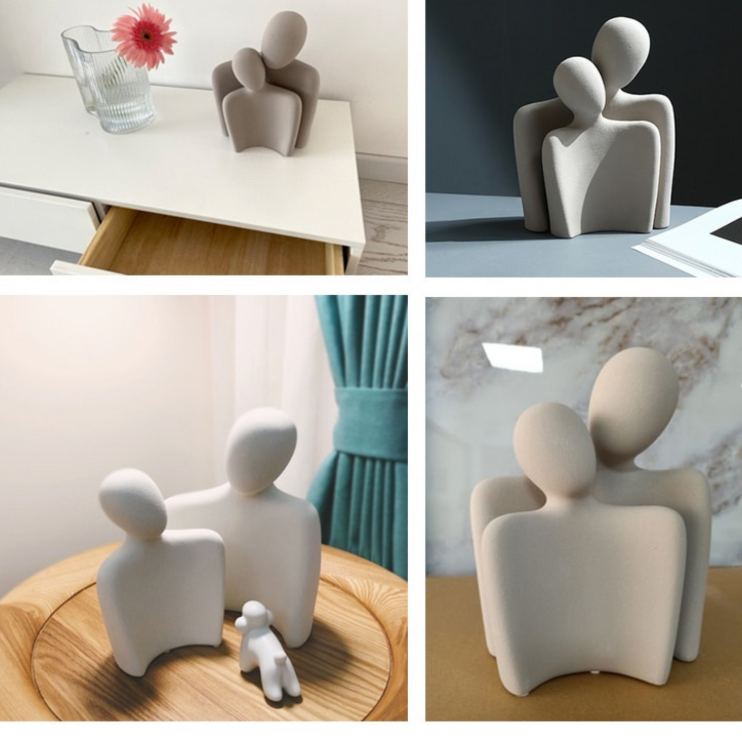 Resin Abstract Couple Statue