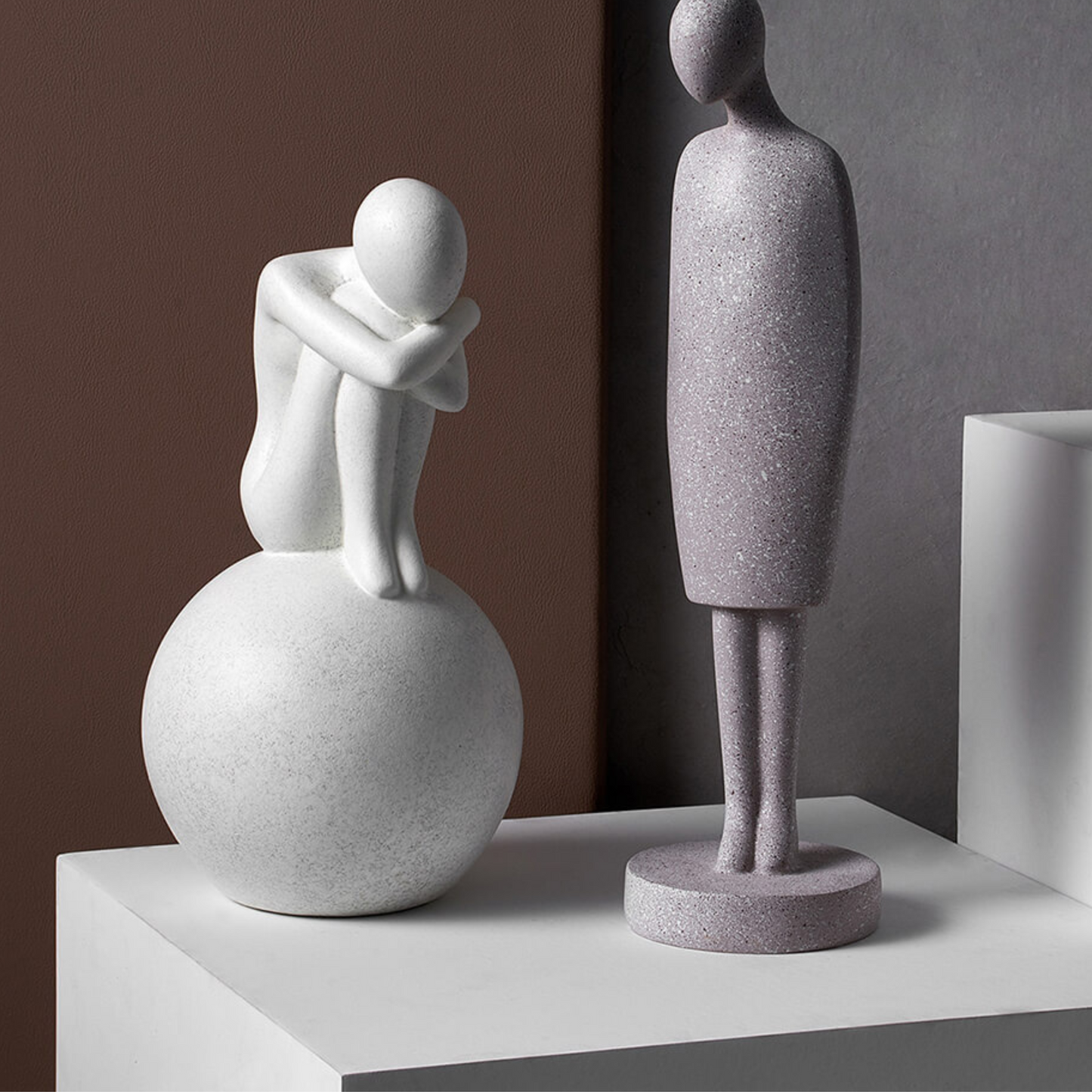 Resin Abstract Couple Statue