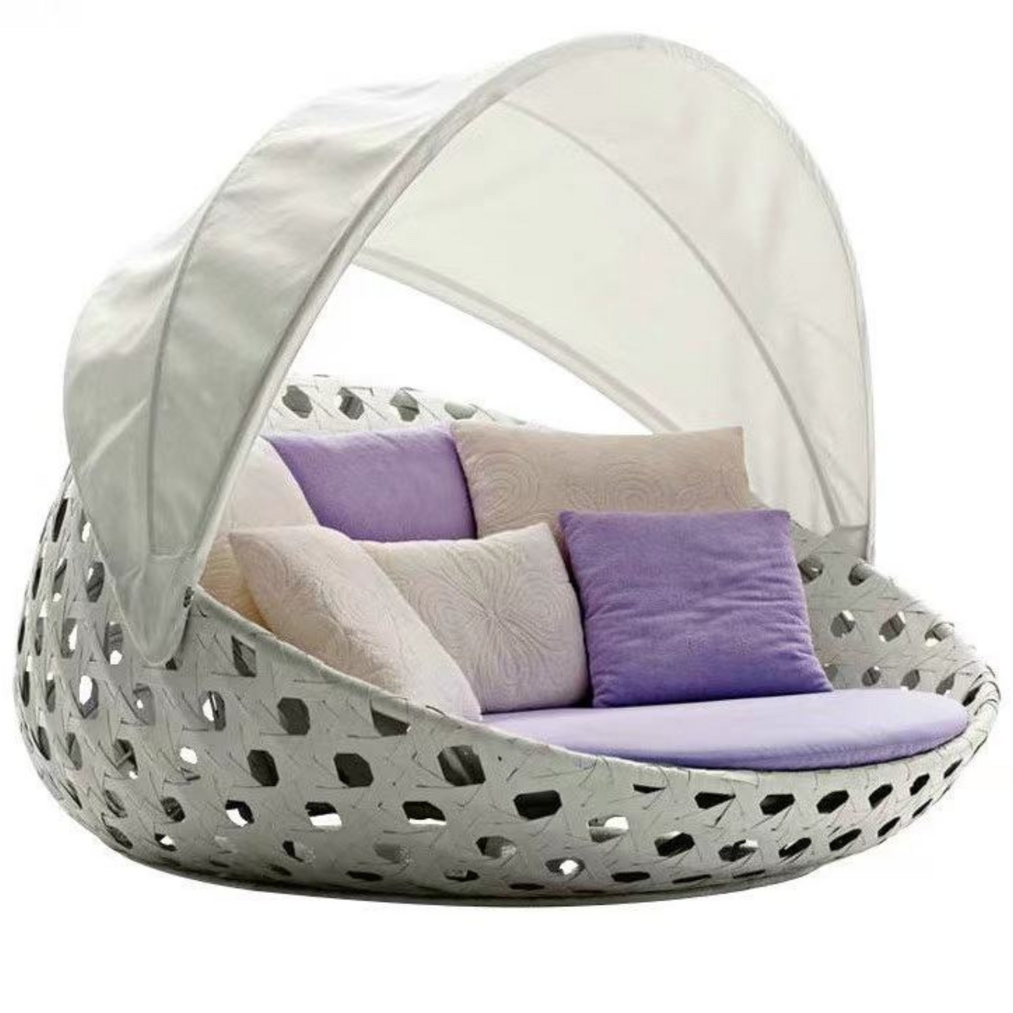 Luxury Round Rattan Sleeping Bed
