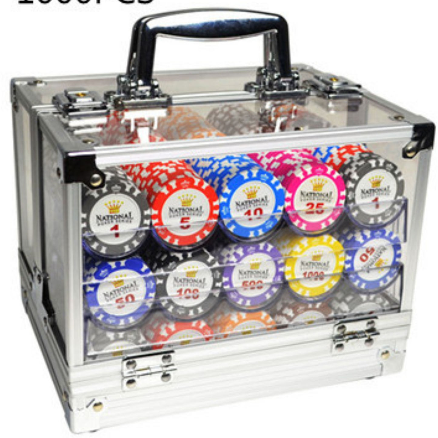 Aluminium Chip Case Poker Set