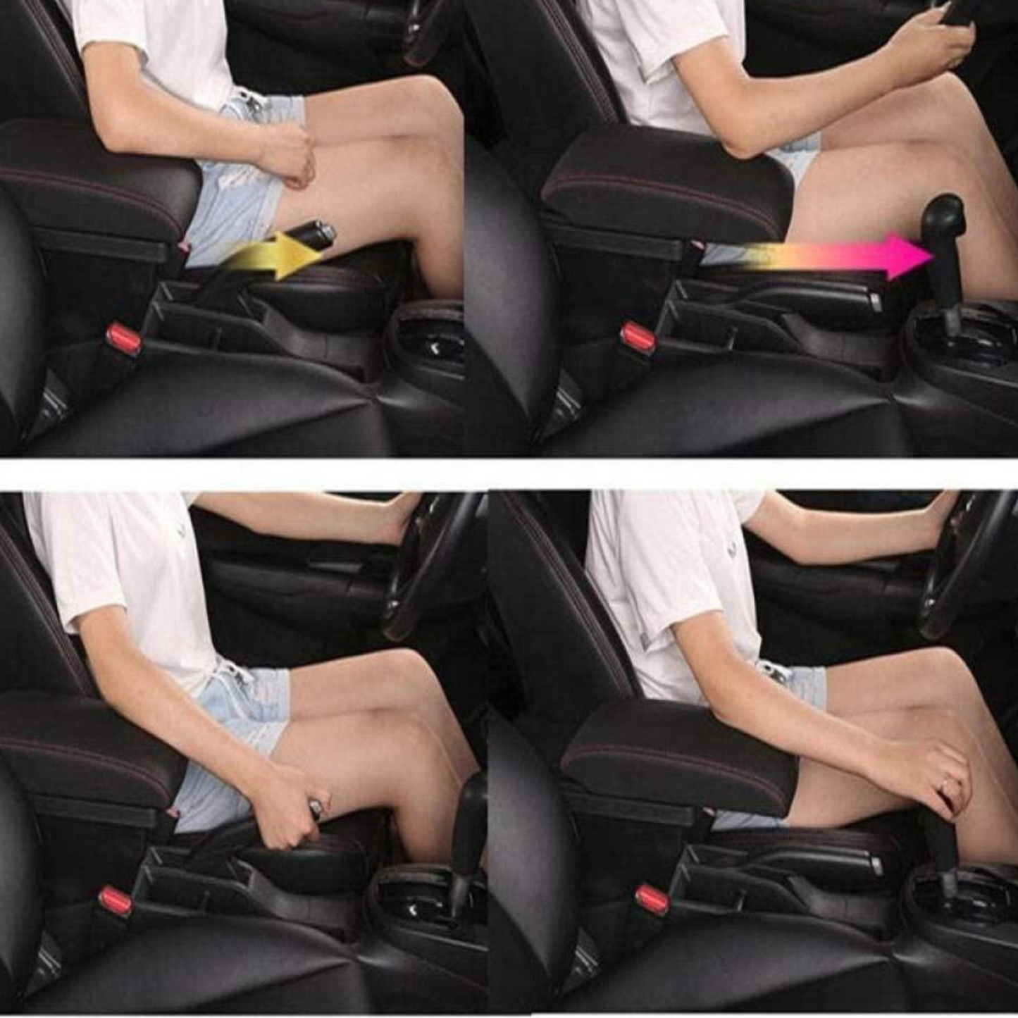 Suzuki Jimny with this PU Leather Armrest Storage Box