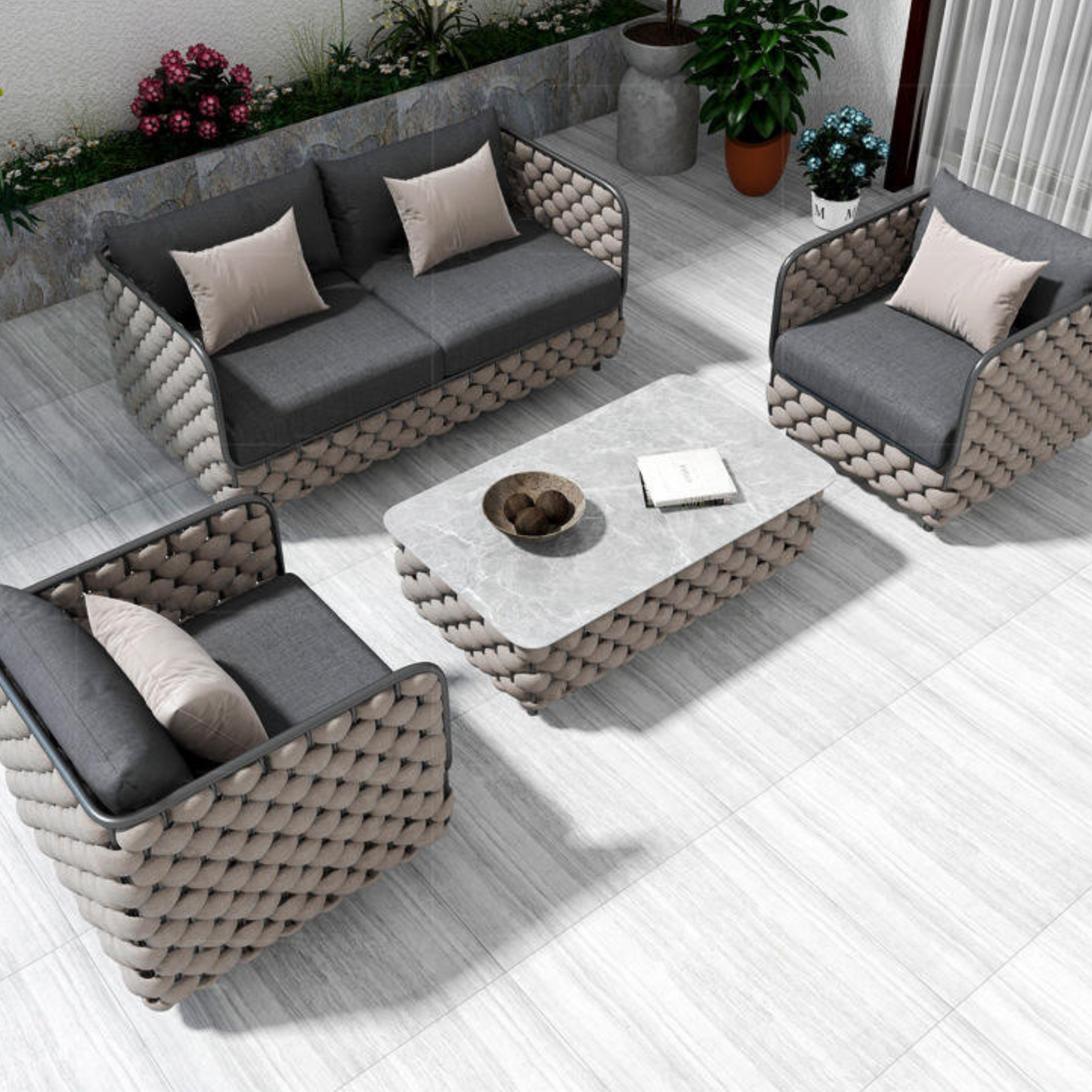 Nordic Aluminium Outdoor Set