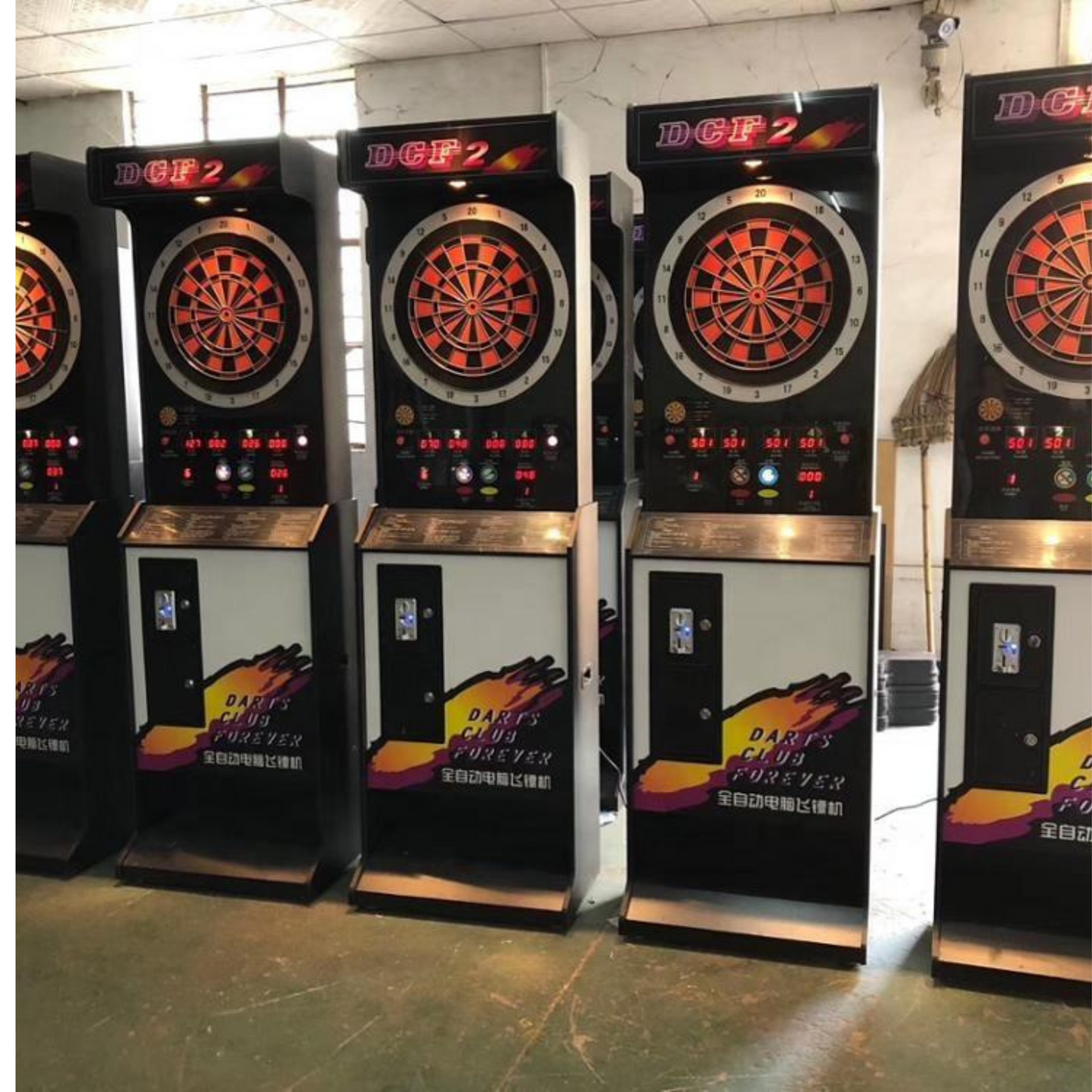 Coin Operated Deluxe Electronic Darts Machine